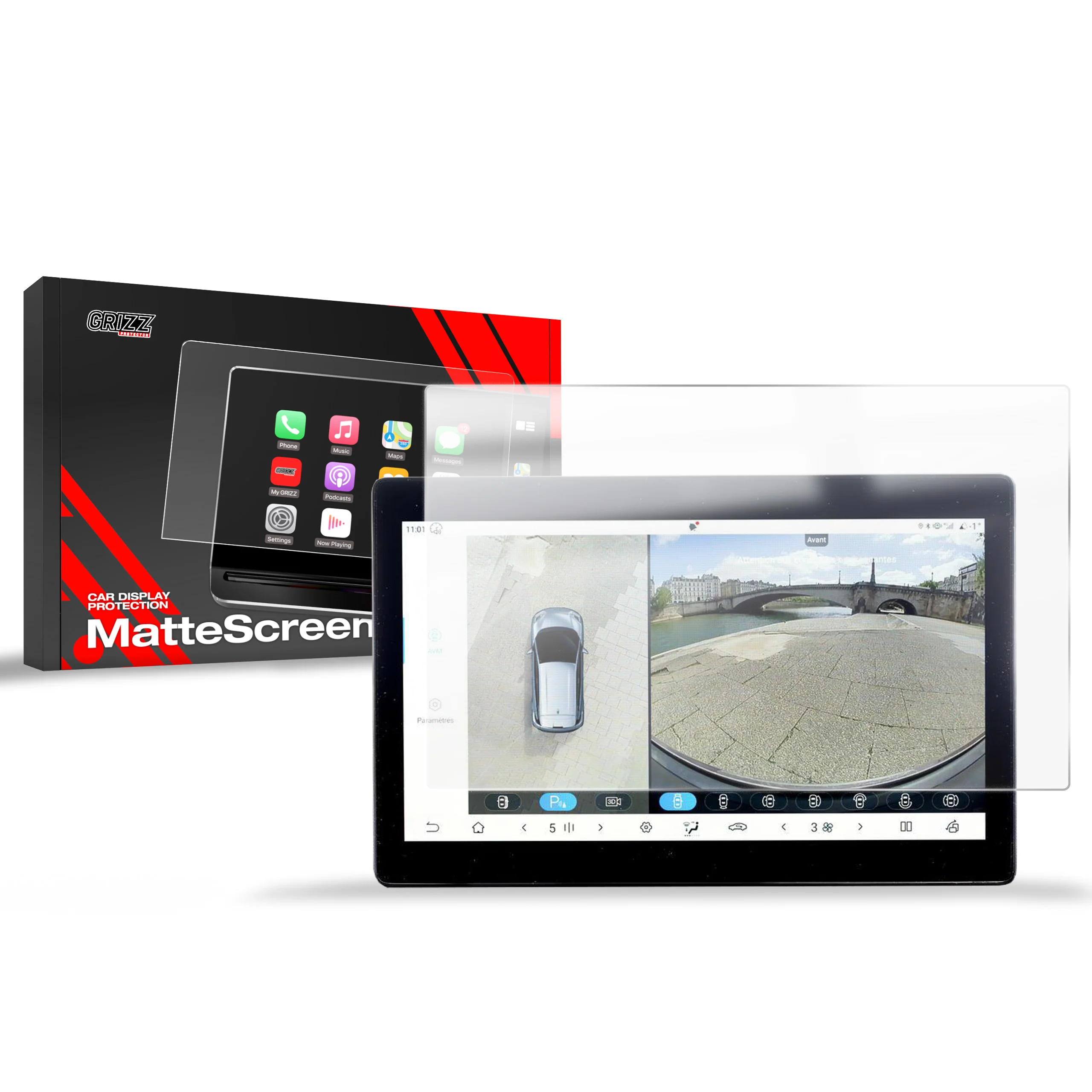 Matte Autodisplayfolie für BYD Dolphin Surf (2025), Grizz Protector - Image 8
