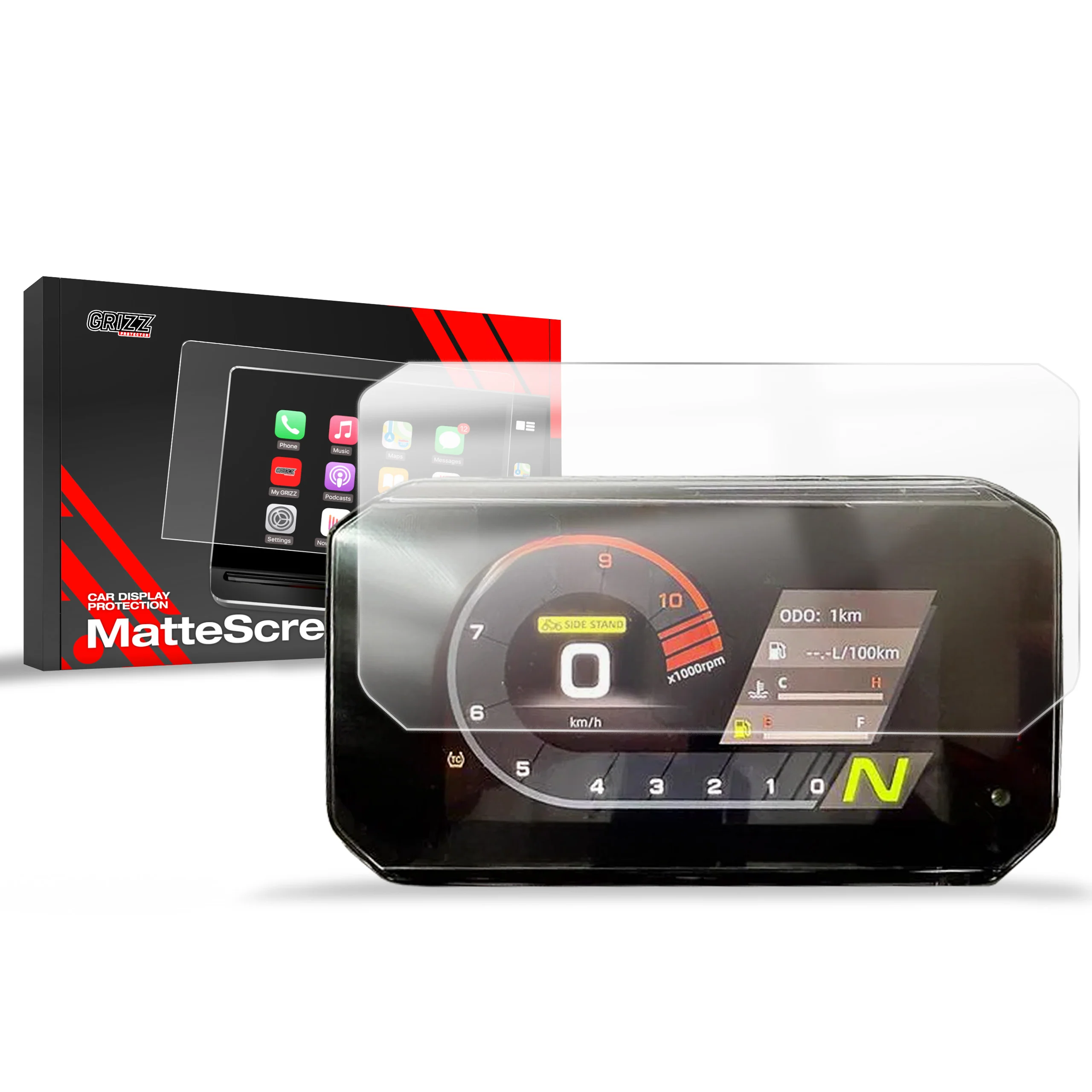 Matte Autodisplayfolie für CFMOTO 450MT 5", Grizz Protector - Image 8