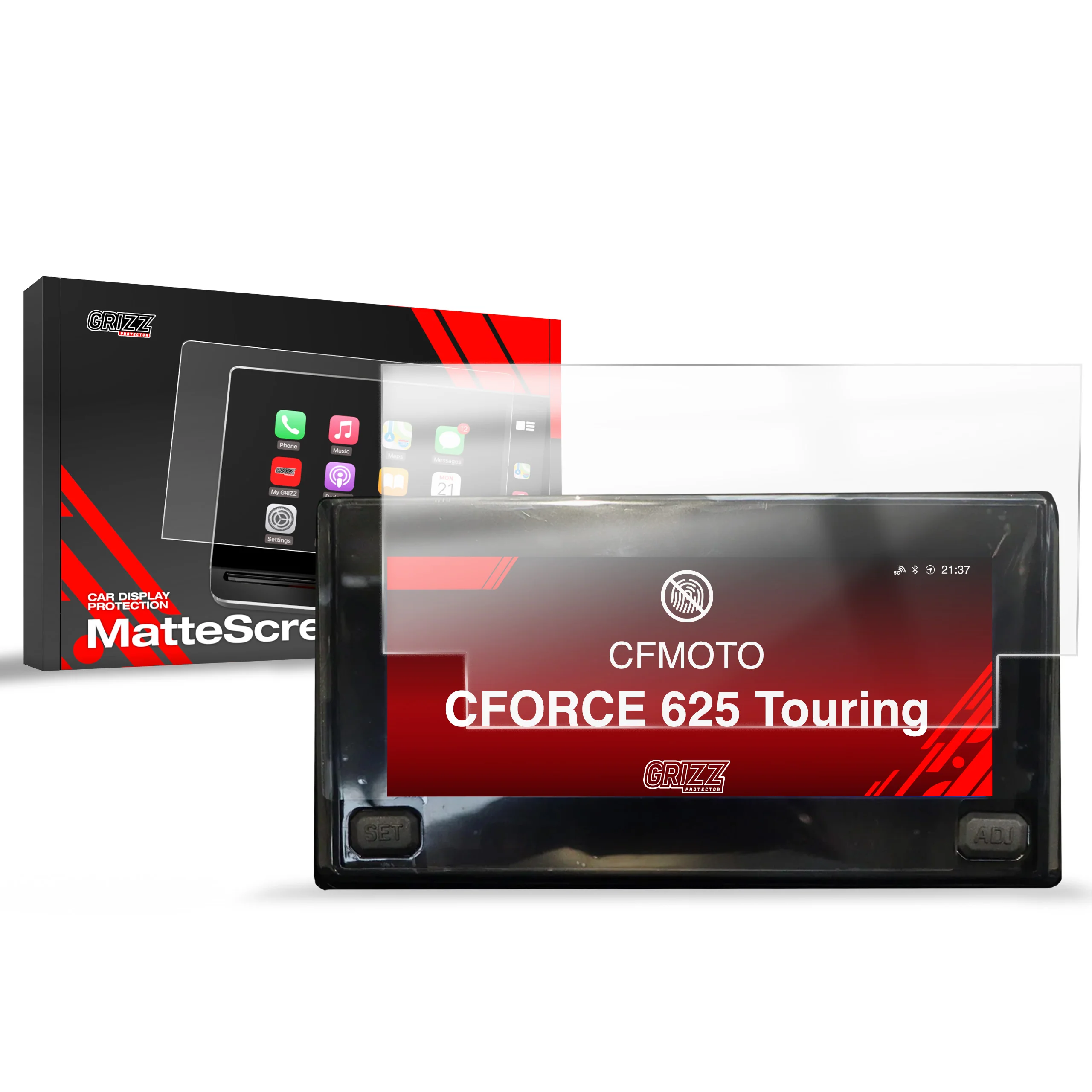Matte Autodisplayfolie für CFMOTO CFORCE 625 Touring 5", Grizz Protector