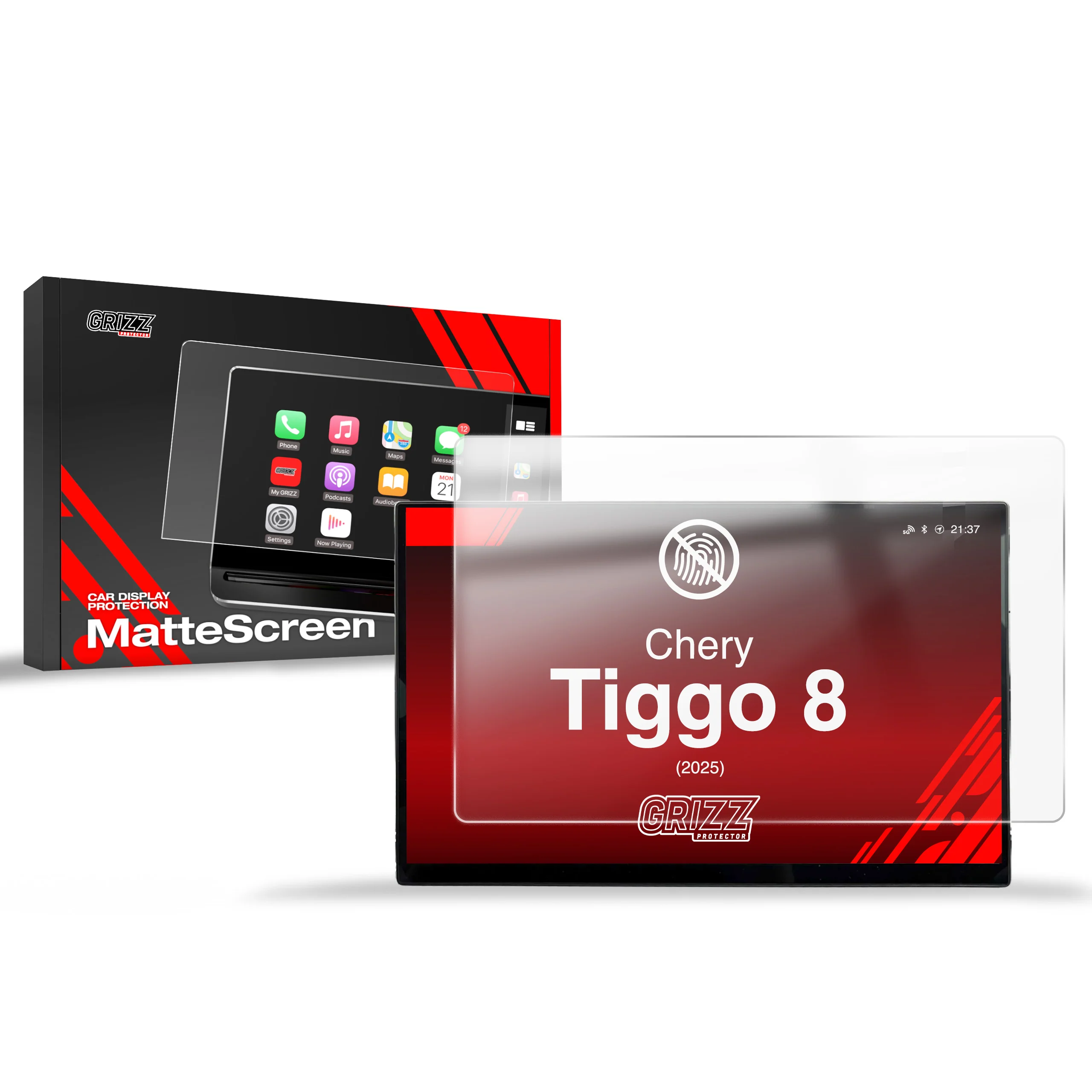 Matte Autodisplayfolie für Chery Tiggo 8 15,6" (2025), Grizz Protector
