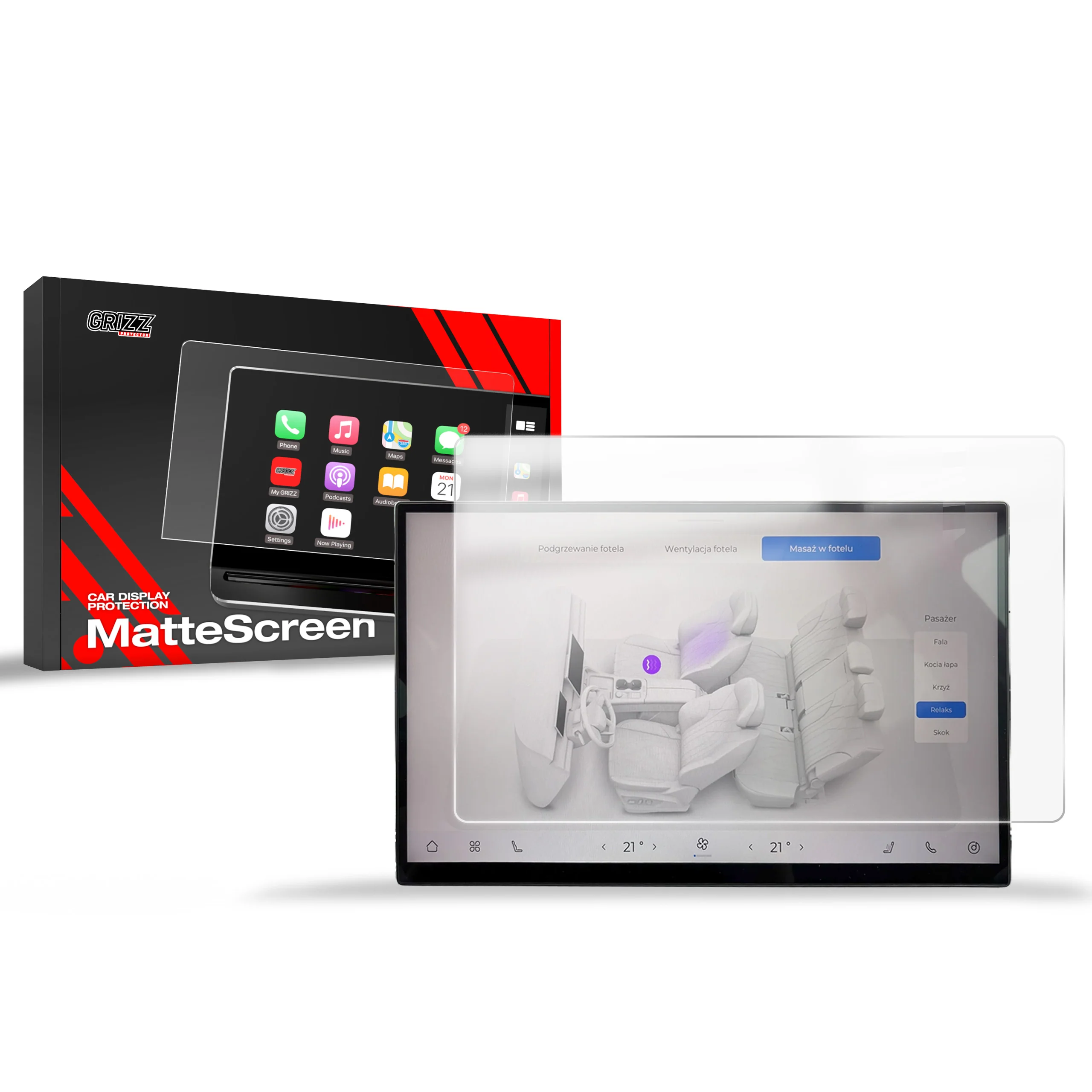 Matte Autodisplayfolie für Chery Tiggo 8 15,6" (2025), Grizz Protector - Image 8