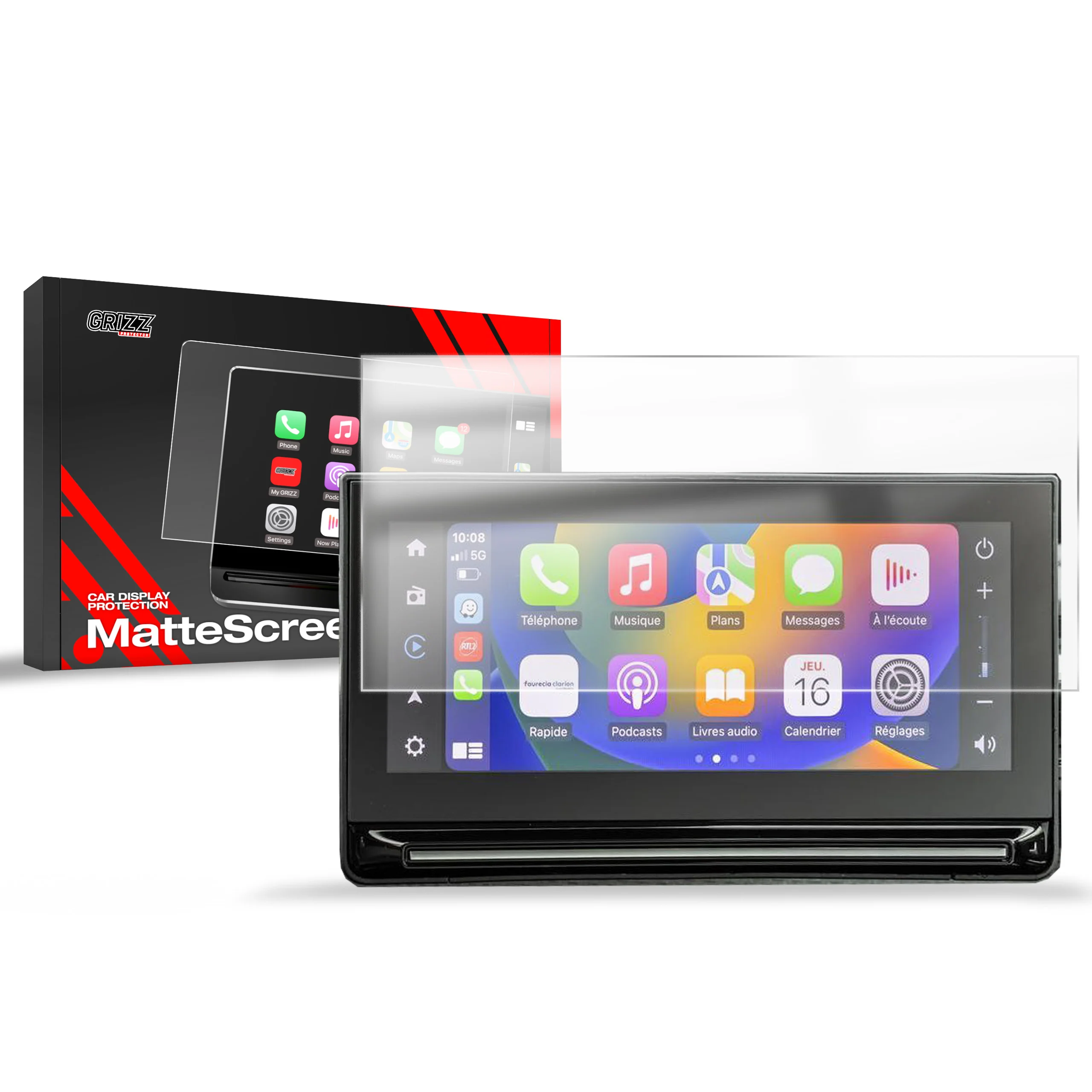 Matte Autodisplayfolie für Citroen C3 10,25" (2024-2025), Grizz Protector