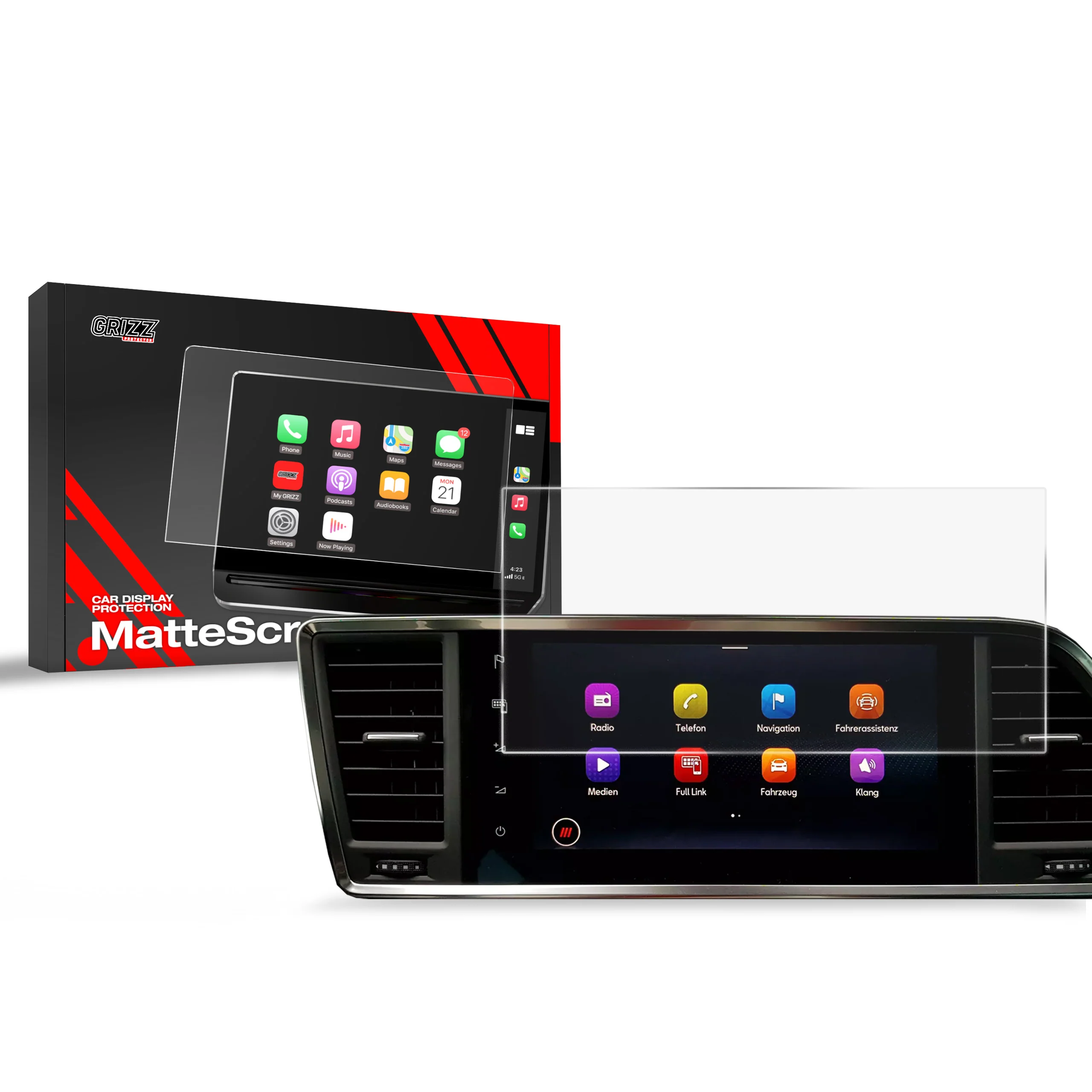 Matte Autodisplayfolie für Cupra Ateca 9,2" (2020-2025), Grizz Protector