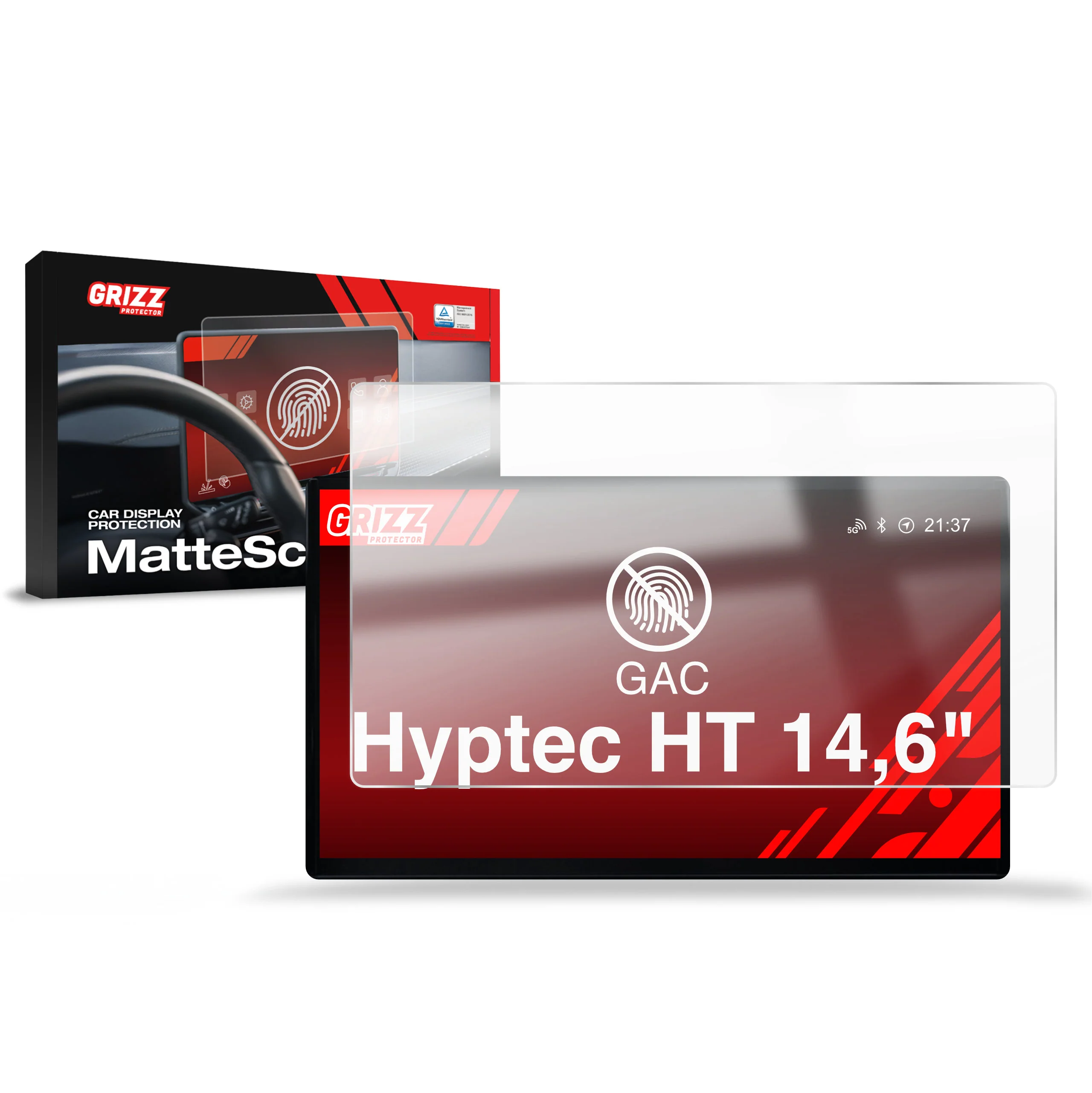 Matte Autodisplayfolie für GAC Hyptec HT 14,6" (2025-2026), Grizz Protector