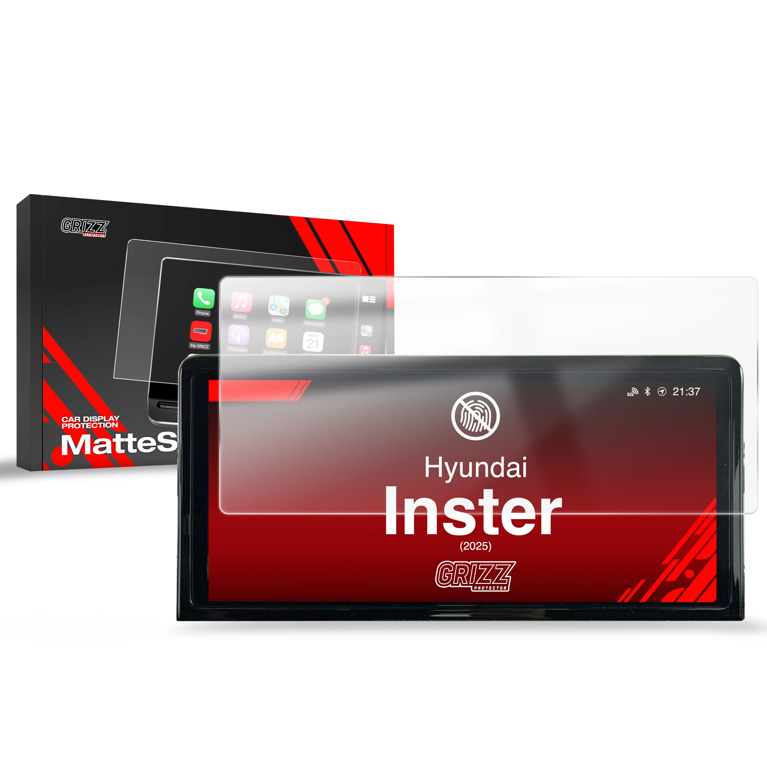 Matte Autodisplayfolie für Hyundai Inster 10,25" (2025), Grizz Protector