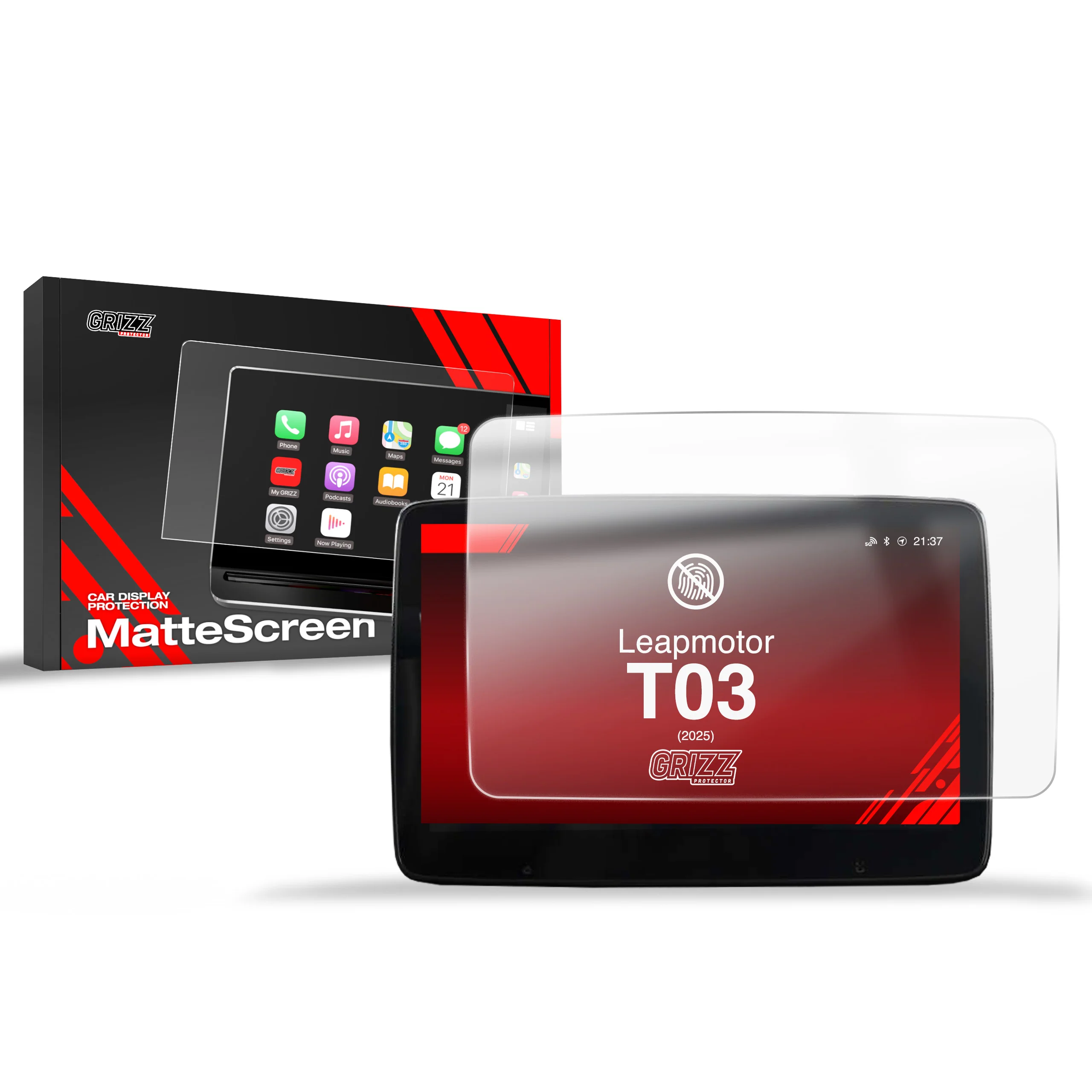 Matte Autodisplayfolie für Leapmotor T03 10,1" (2025), Grizz Protector