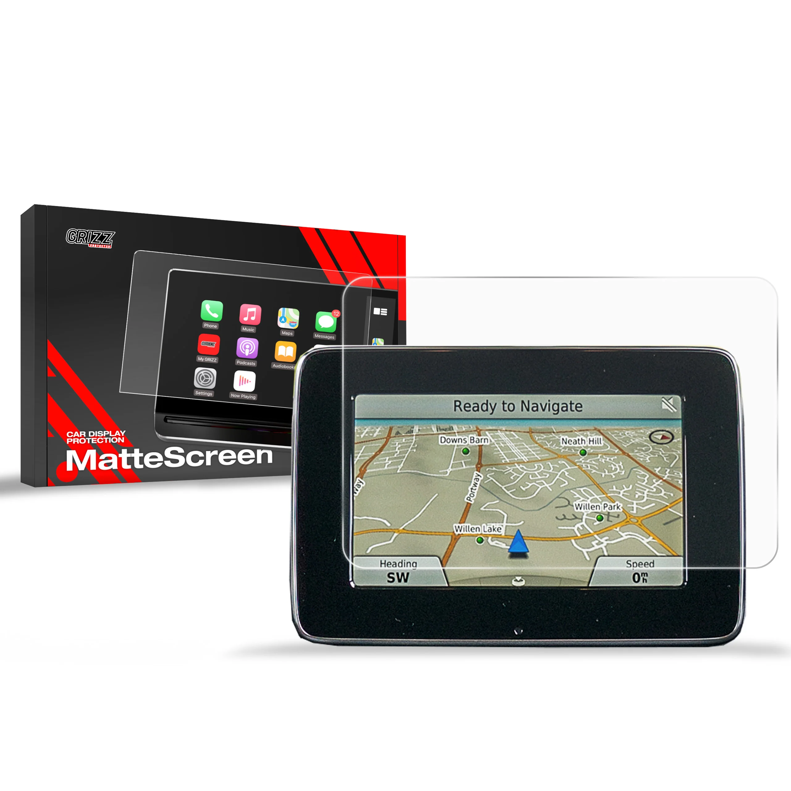 Matte Autodisplayfolie für Mercedes B Klasse W246 7" (2011-2018), Grizz Protector