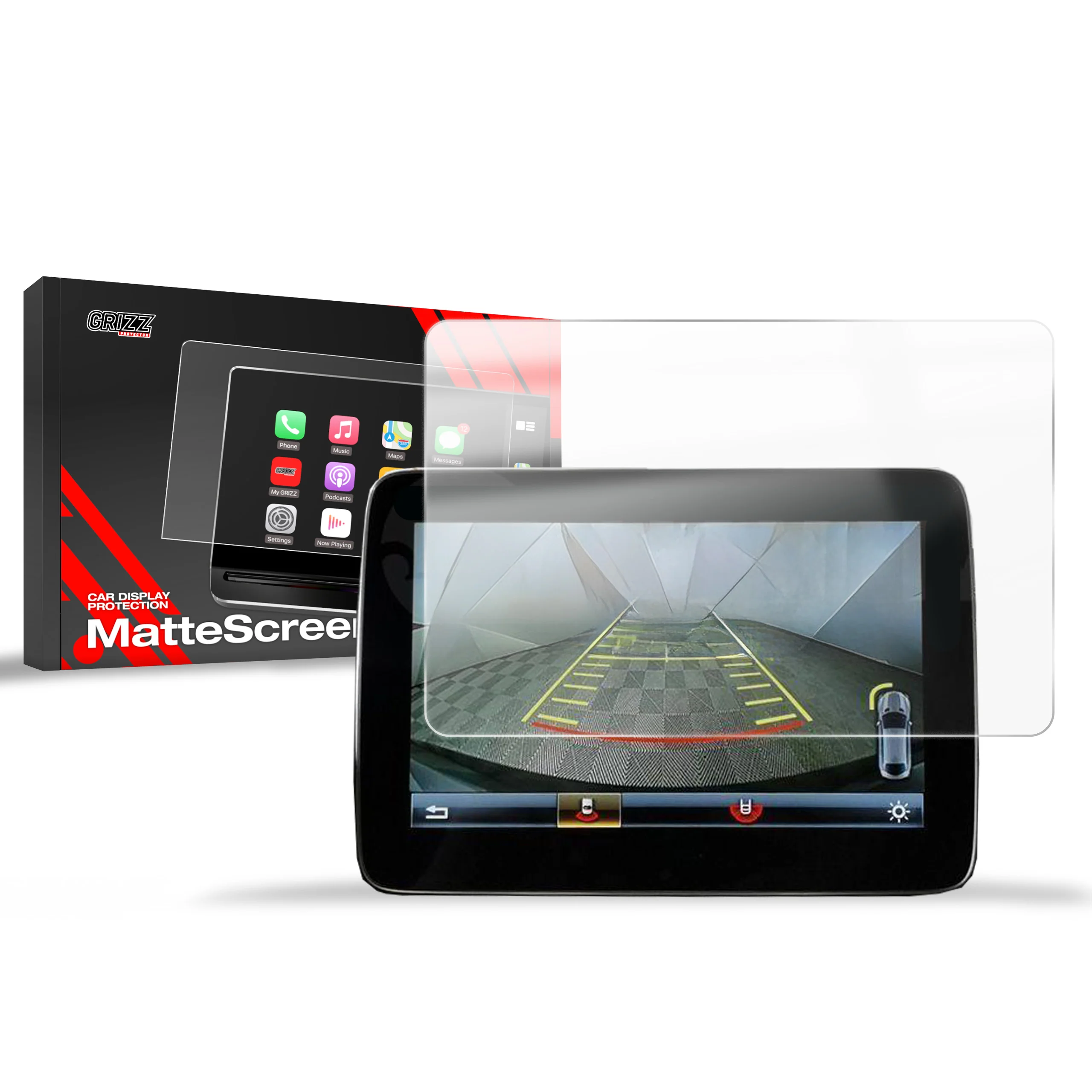 Matte Autodisplayfolie für Mercedes GLS X166 8,4" (2015-2019), Grizz Protector