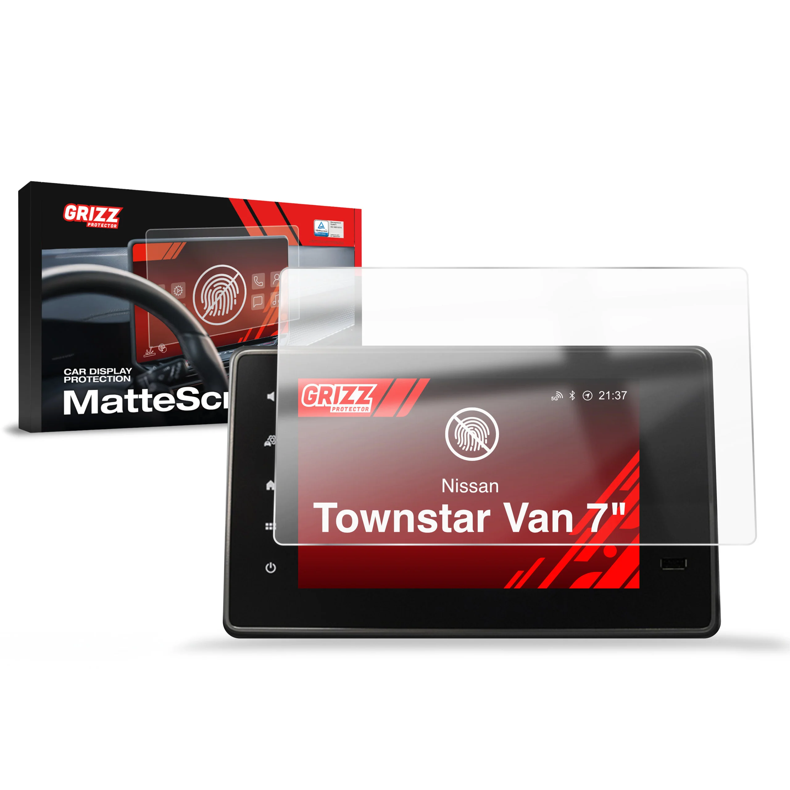 Matte Autodisplayfolie für Nissan Townstar Van (2021-2025), Grizz Protector