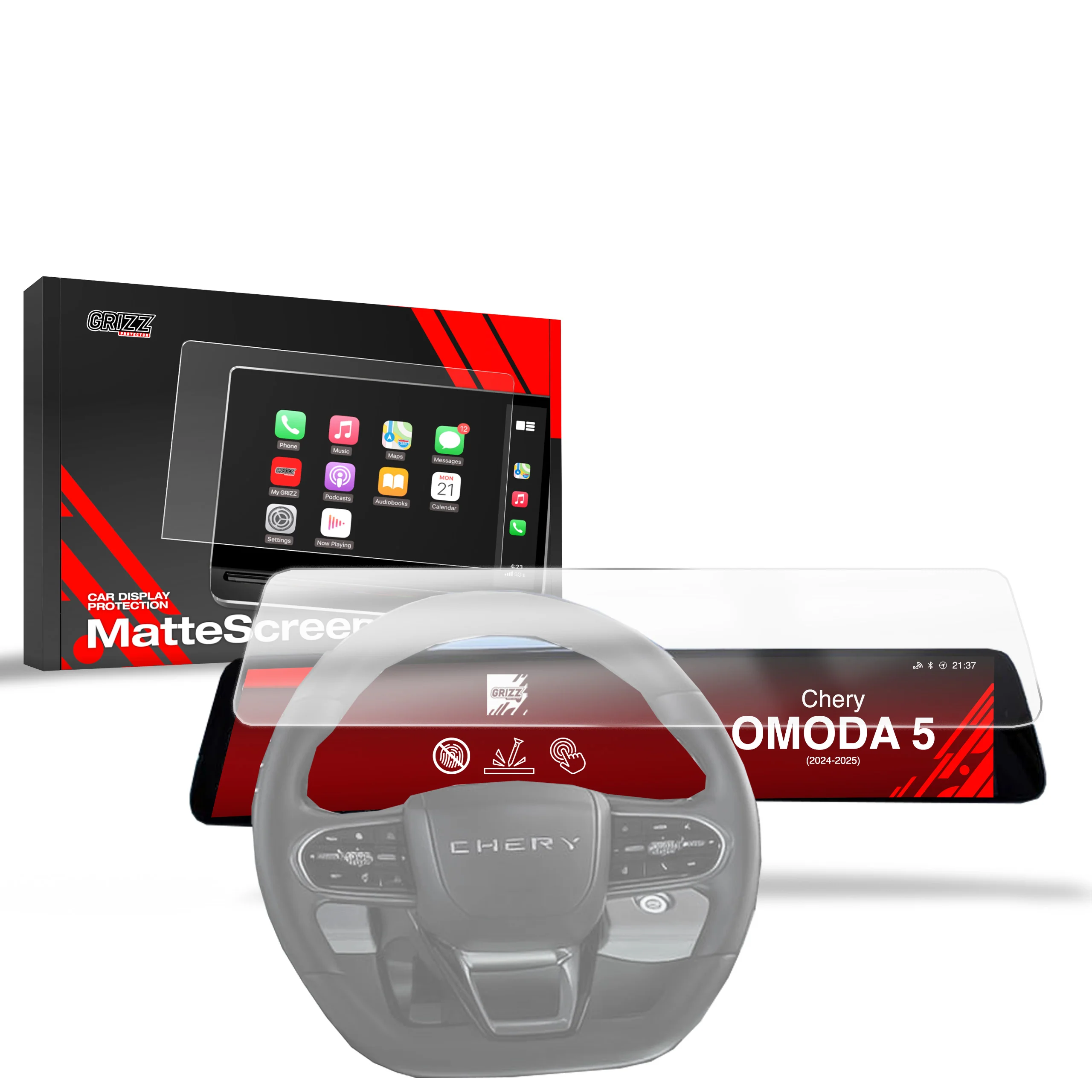 Matte Autodisplayfolie für OMODA 5 Facelift (2024-2025), Grizz Protector