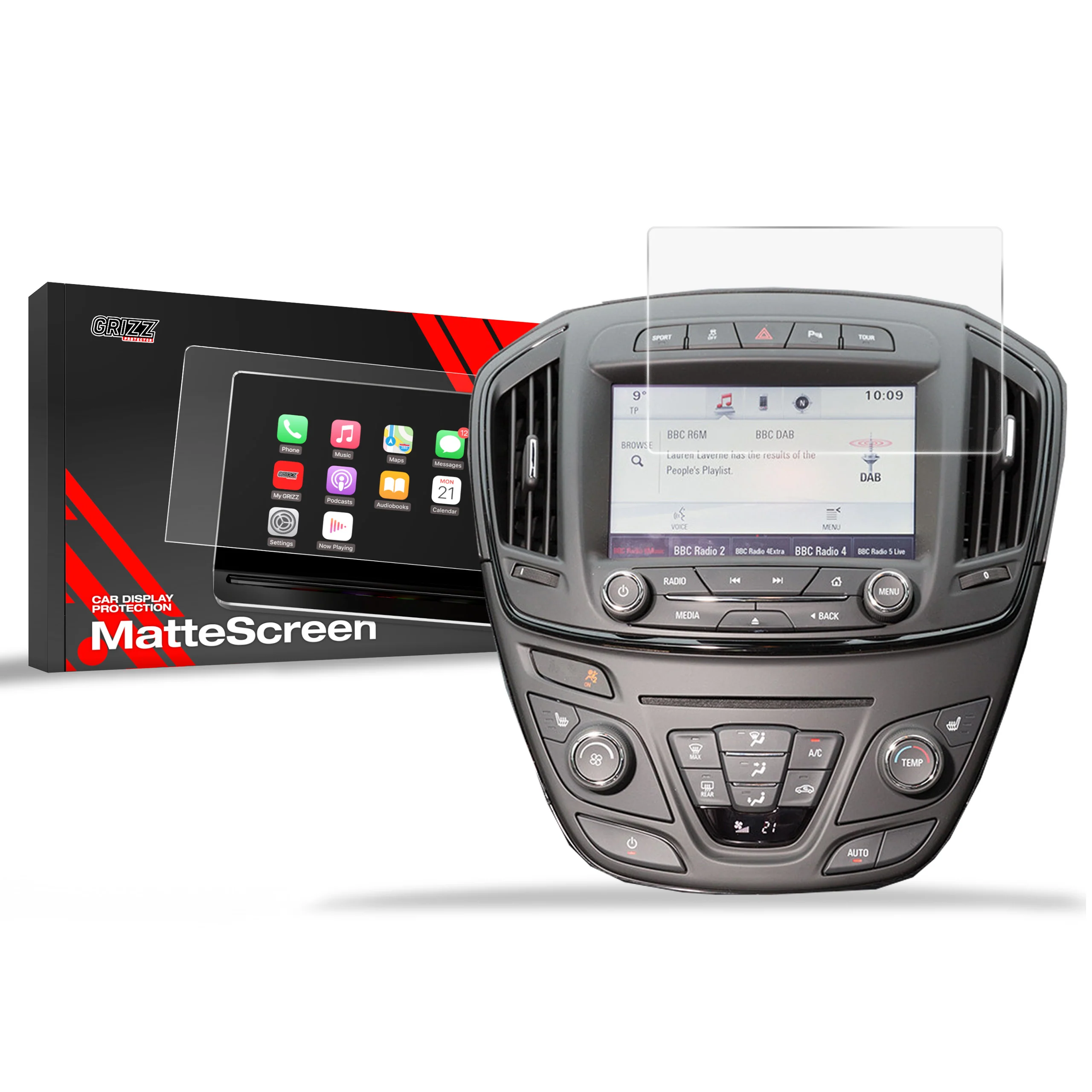 Matte Autodisplayfolie für Opel Insignia (2015-2017), Grizz Protector