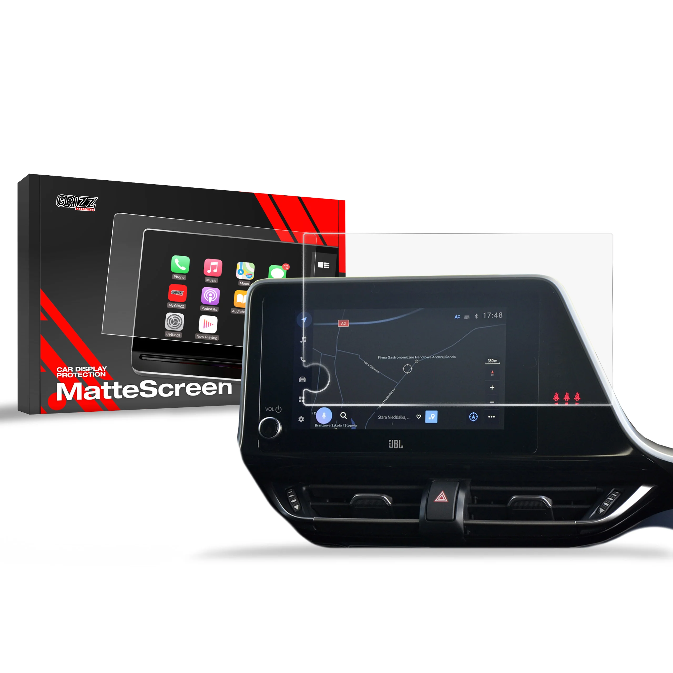 Matte Autodisplayfolie für Toyota C-HR Comfort (2024-2025), Grizz Protector
