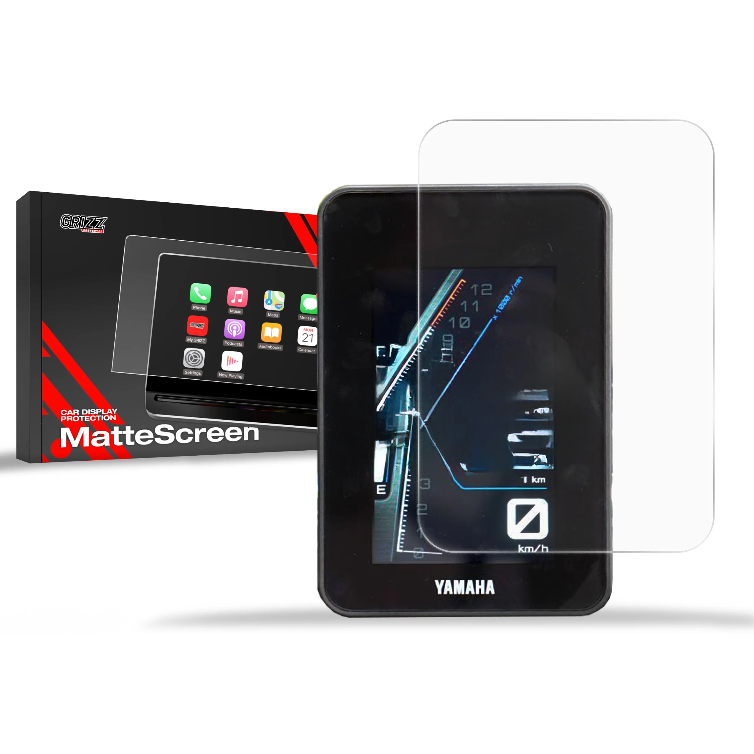 Matte Autodisplayfolie für Yamaha Tenere 700 5" (2024-2025), Grizz Protector