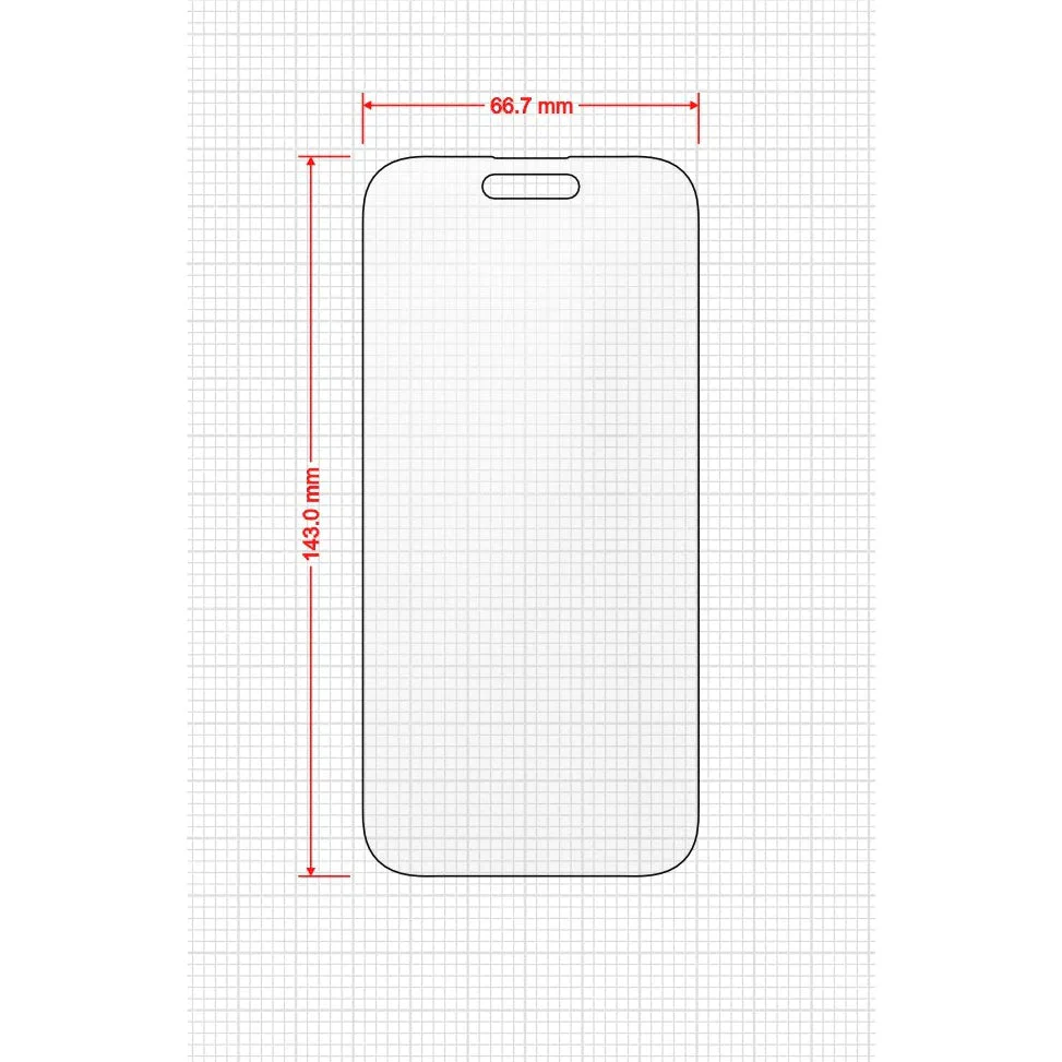 Matte Bildschirmfolie für iPhone 15 Pro, Grizz MatteScreen Easy mit Applikator, 2 Stück - Image 2
