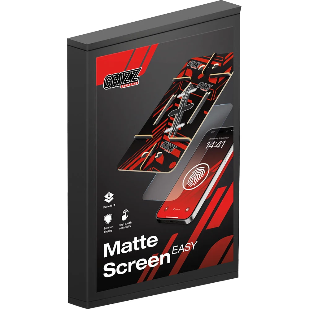 Matte Bildschirmfolie für iPhone 17, Grizz MatteScreen Easy mit Applikator, 2 Stück - Image 2