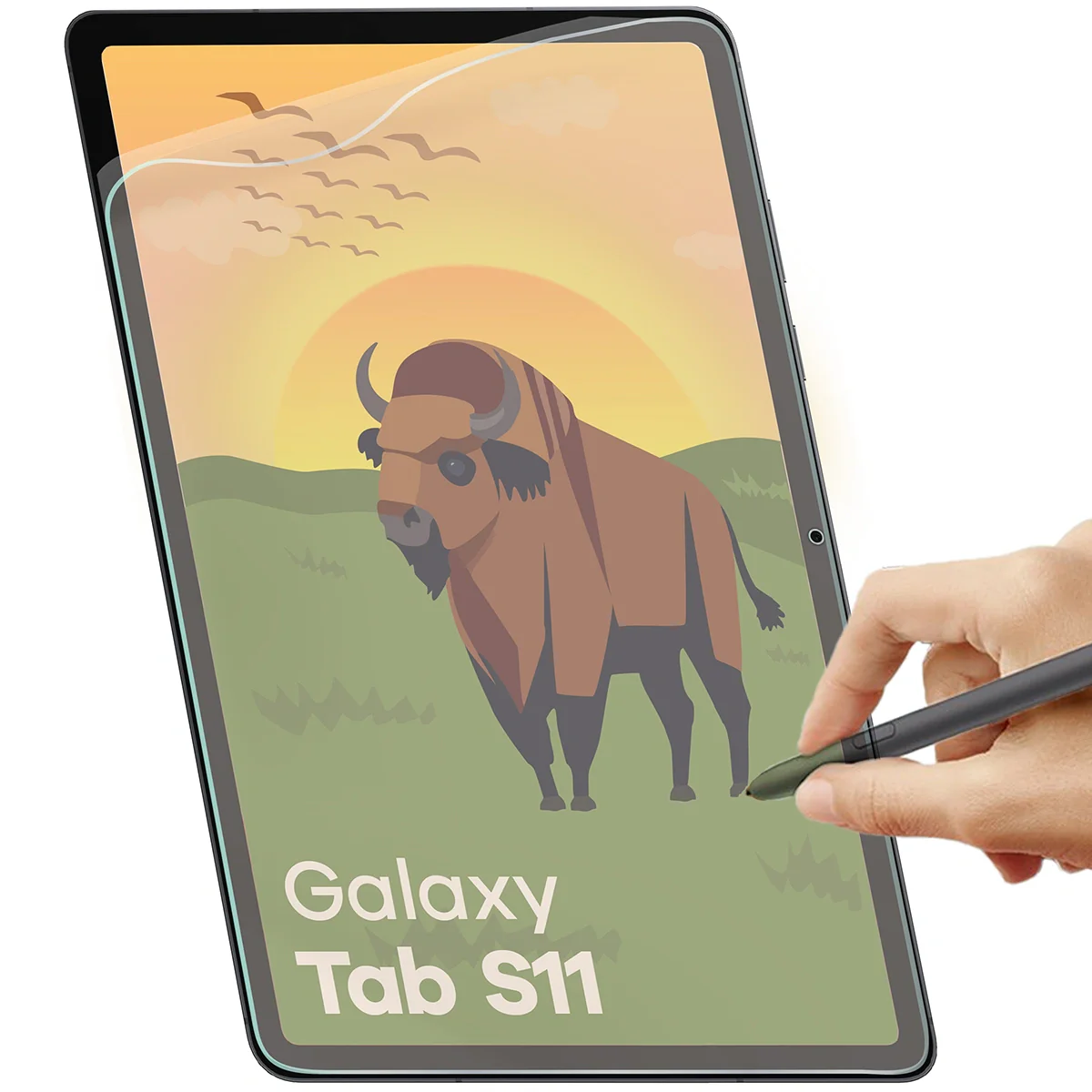 Matte Folie für Galaxy Tab S11, Bizon Tab Film Sun, 1 Stück - Image 5