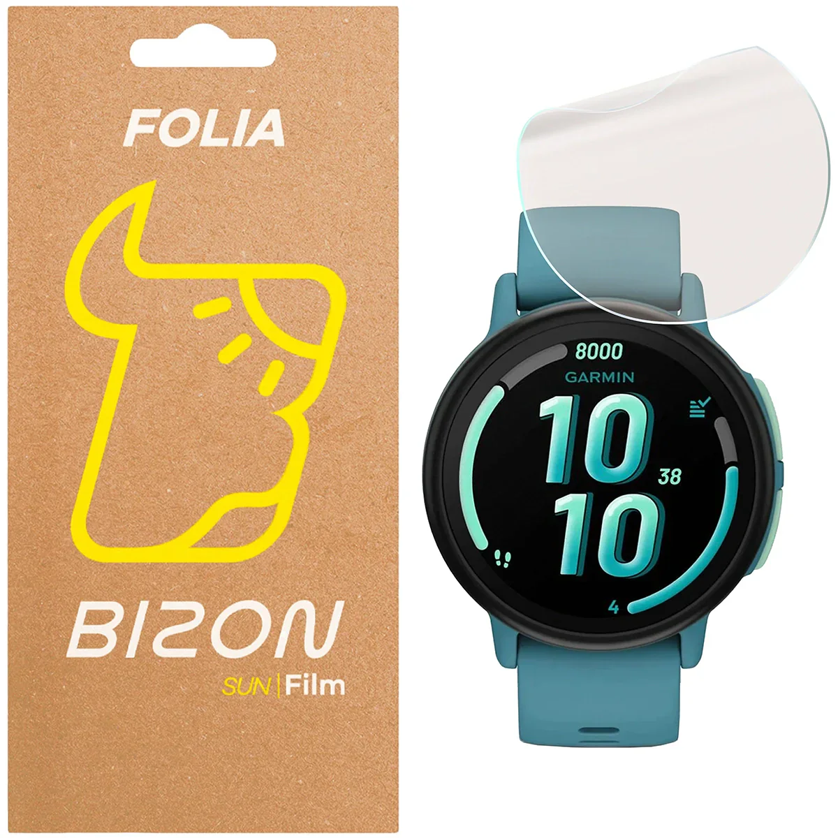 Matte Folie für Garmin Bounce 2, Bizon Watch Film Sun, 1 Stück