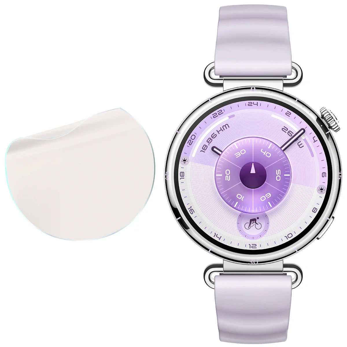 Matte Folie für Huawei Watch GT6 41 mm, Bizon Watch Film Sun - Image 2