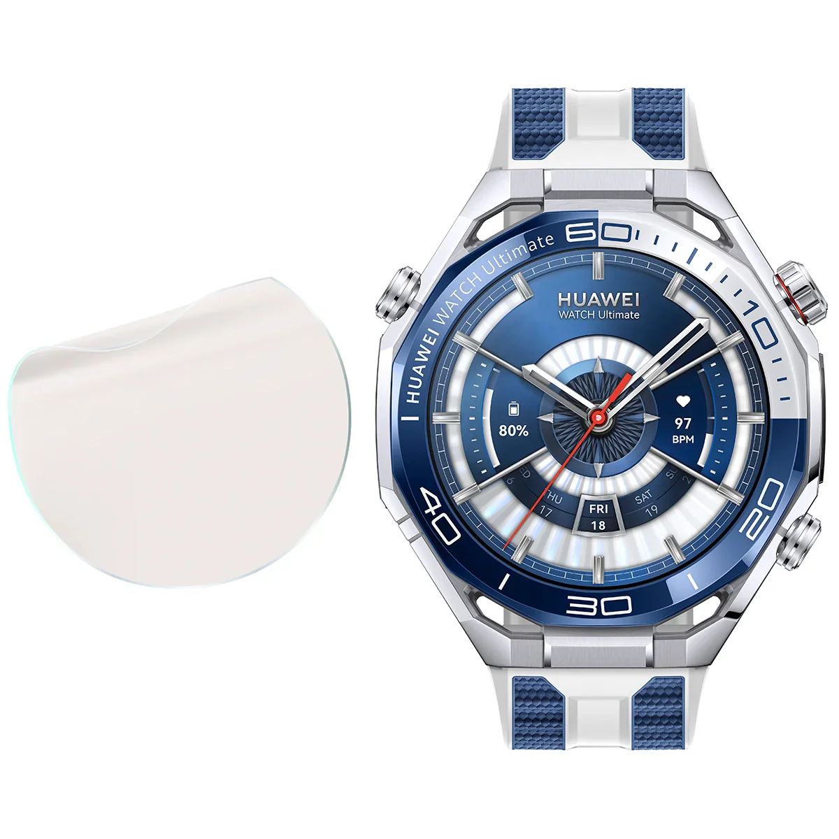 Matte Folie für Huawei Watch Ultimate 2, Bizon Watch Film Sun, 1 Stück - Image 4