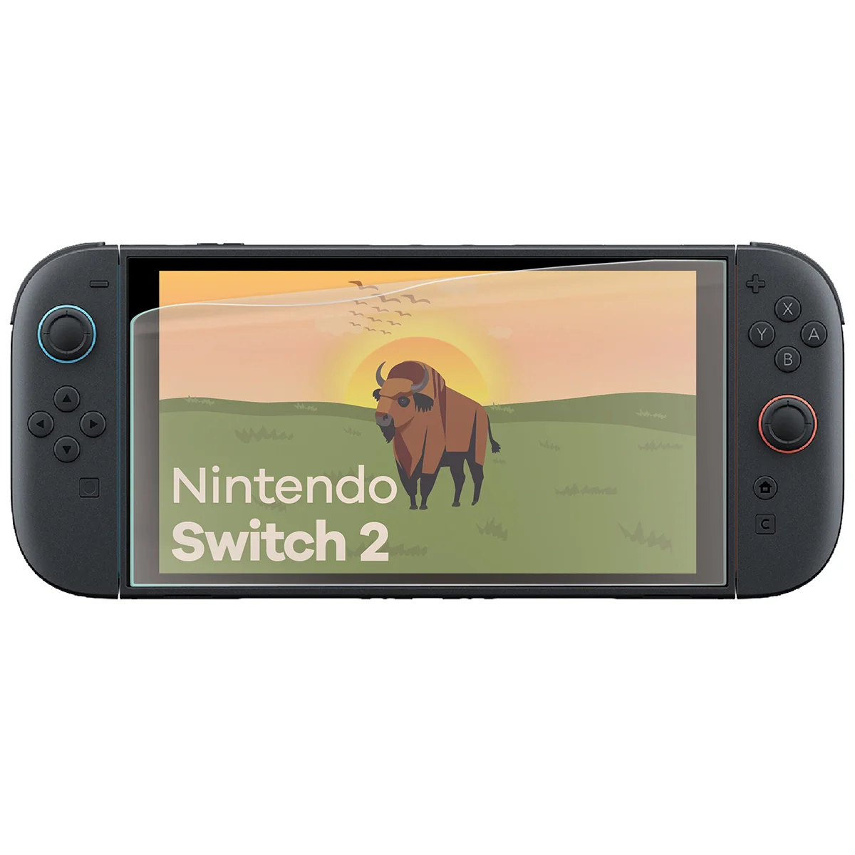 Matte Folie für Nintendo Switch 2, Bizon Tab Film Sun Duo, 2 Stück - Image 3