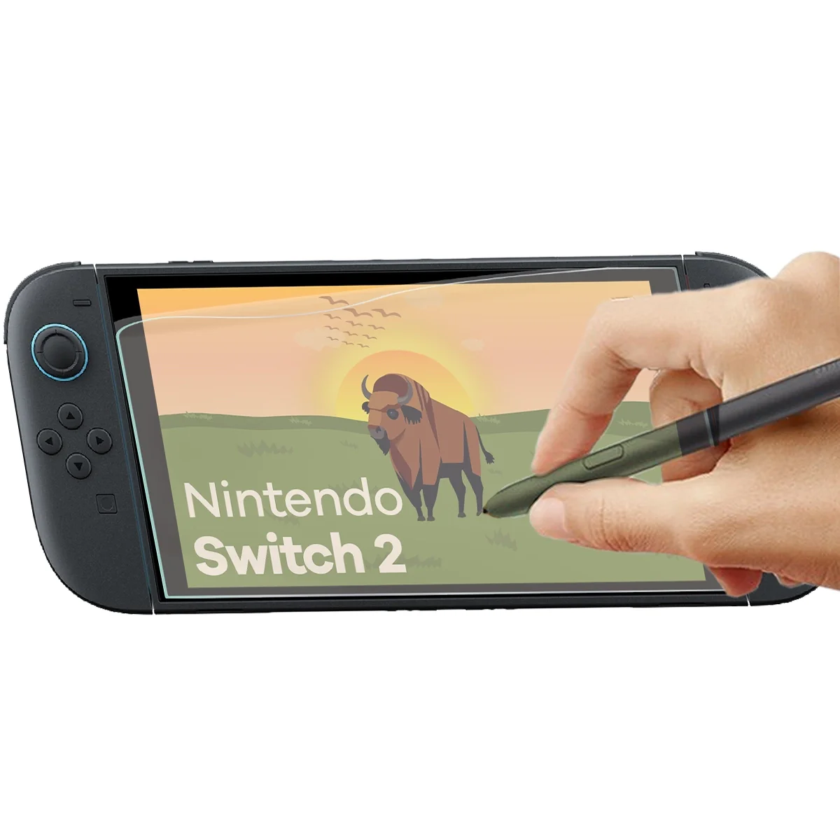 Matte Folie für Nintendo Switch 2, Bizon Tab Film Sun Duo, 2 Stück - Image 5