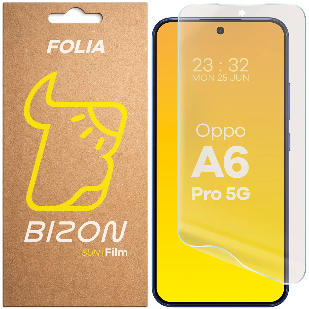 Matte Folie für Oppo A6 Pro 5G, Bizon Film Sun, 1 Stück