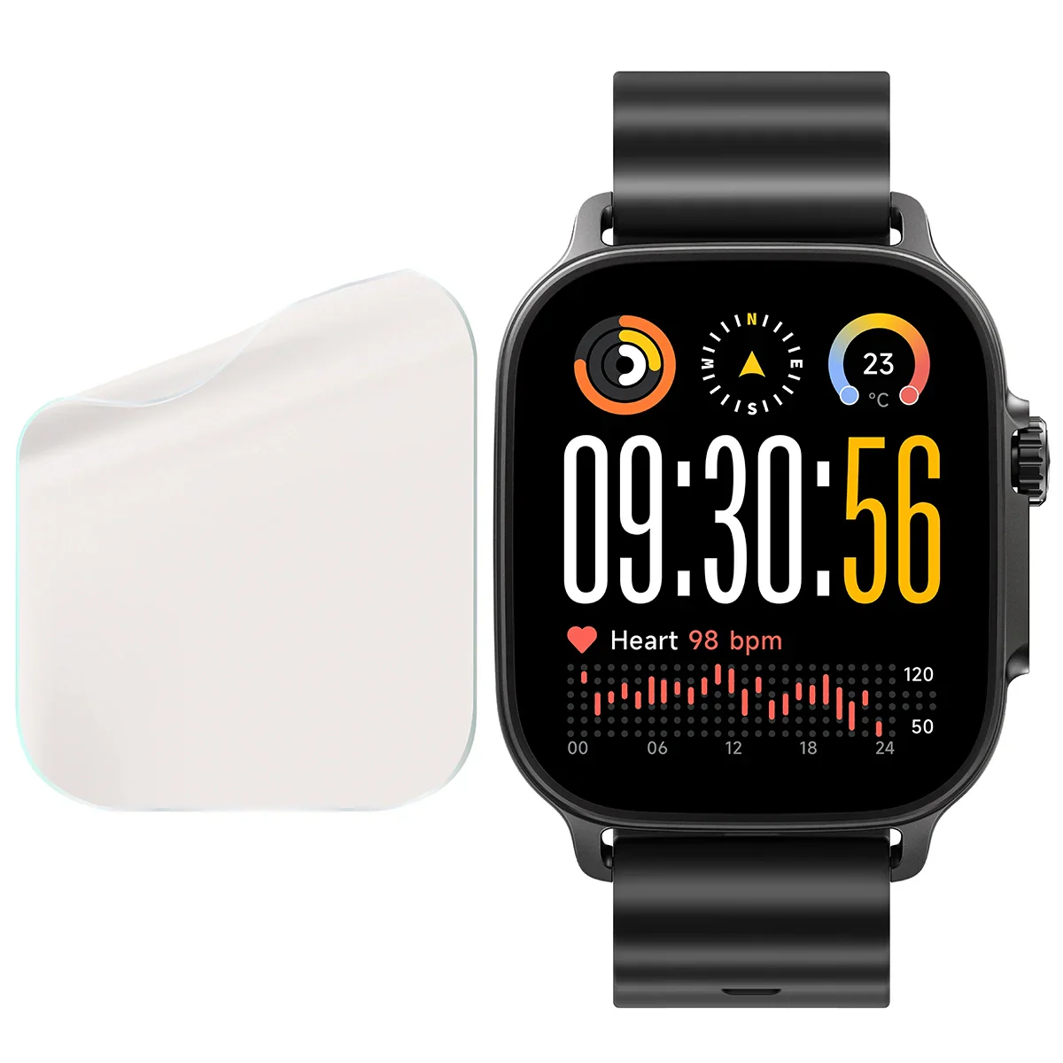 Matte Folie für Realme Watch 5, Bizon Watch Film Sun, 1 Stück - Image 4