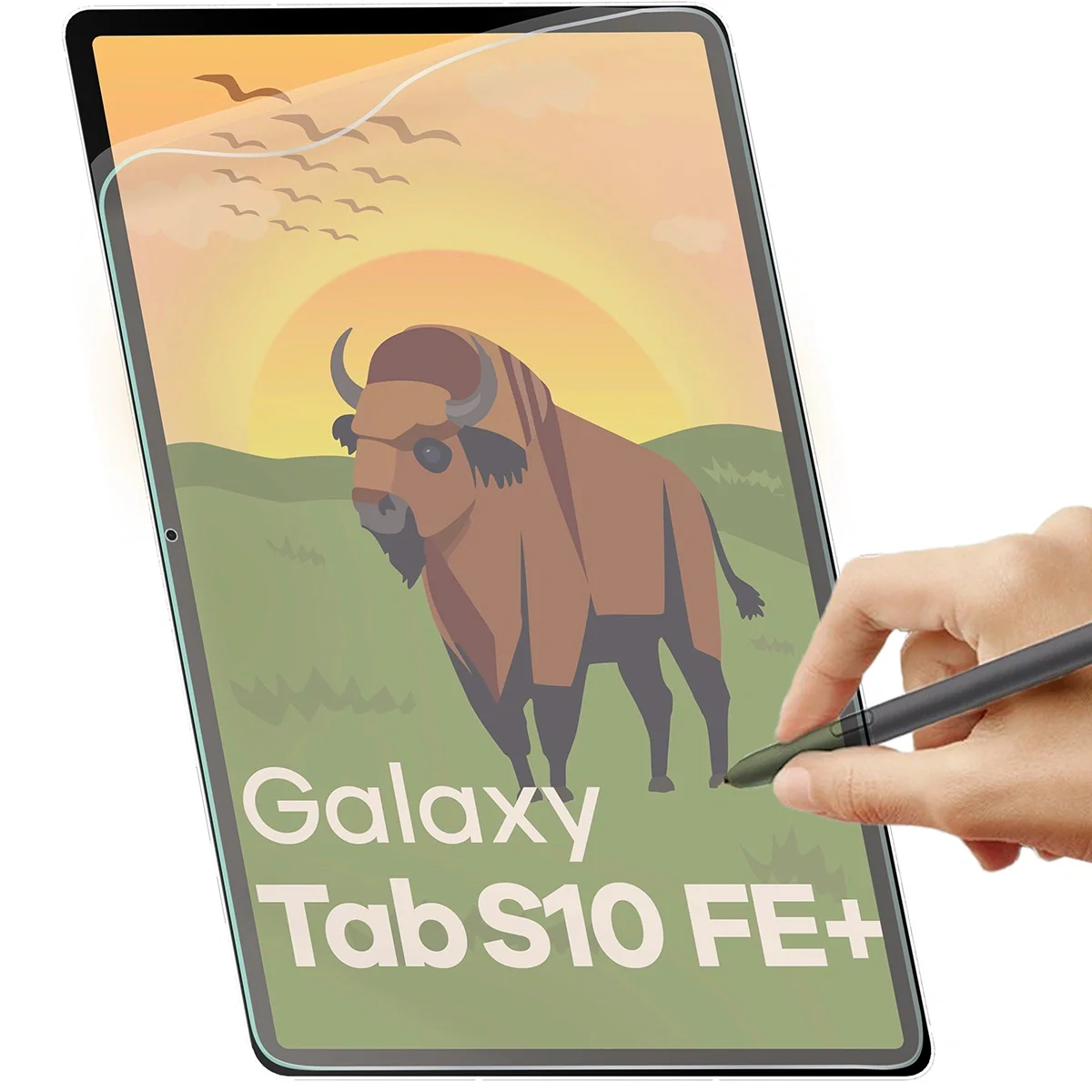 Matte Folie für Samsung Galaxy Tab S10 FE Plus, Bizon Tab Film Sun Duo, 2 Stück - Image 5