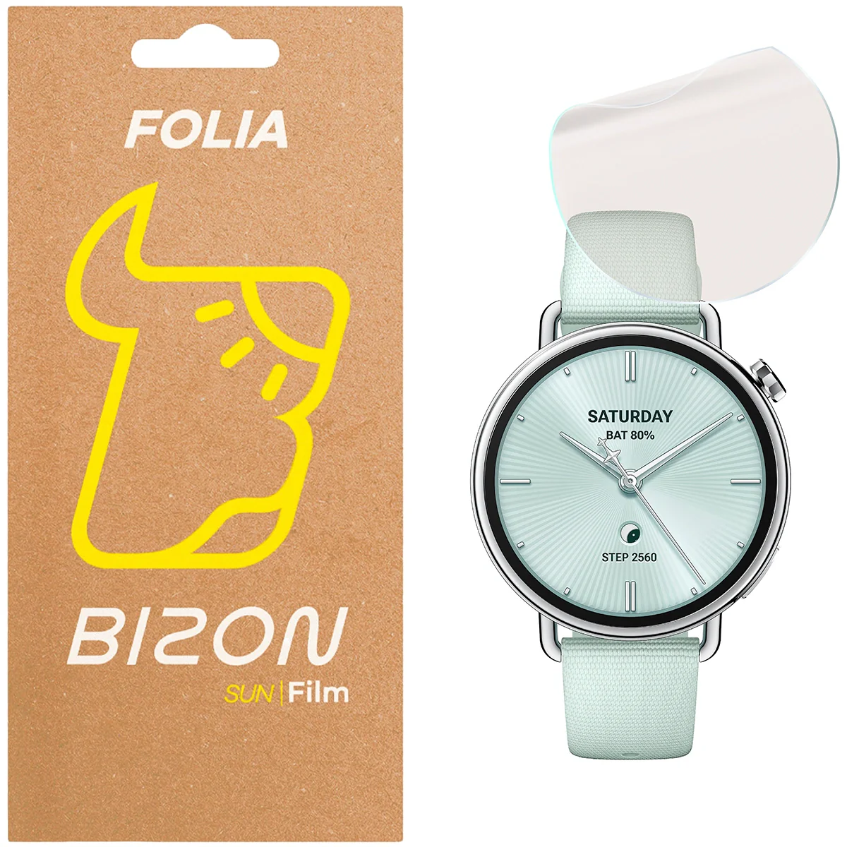 Matte Folie für Xiaomi Watch S4 41 mm, Bizon Watch Film Sun