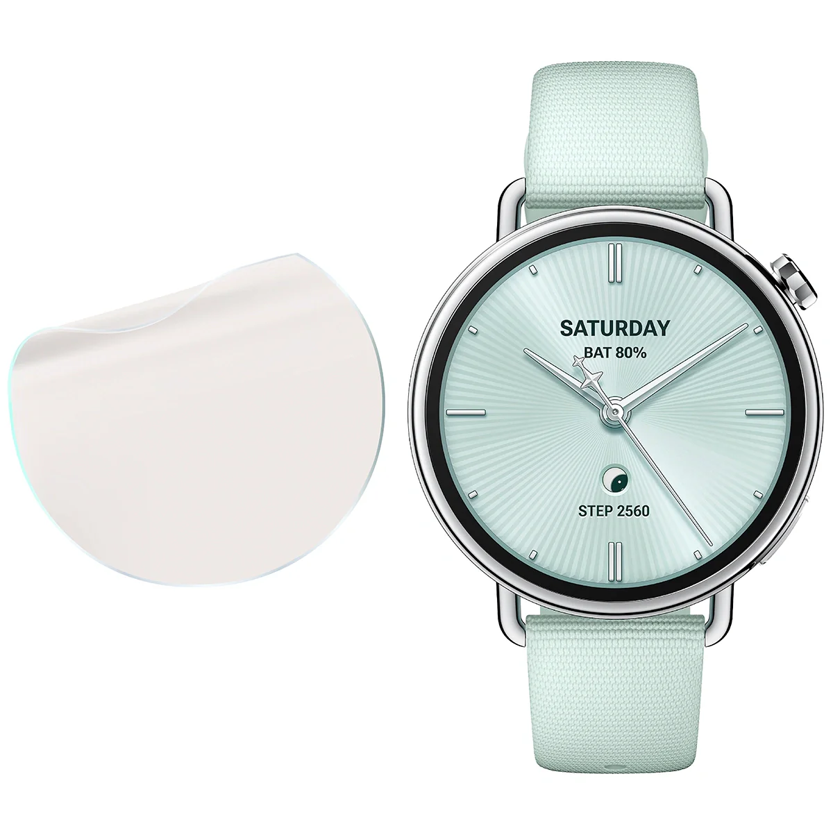Matte Folie für Xiaomi Watch S4 41 mm, Bizon Watch Film Sun - Image 4