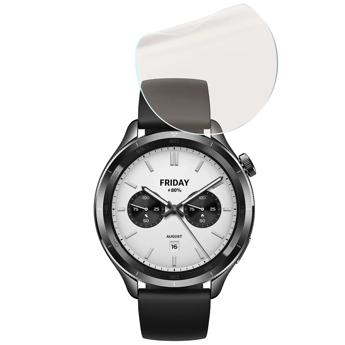 Matte Folie für Xiaomi Watch S4, Bizon Watch Film Sun Duo, 2 Stück - Image 5