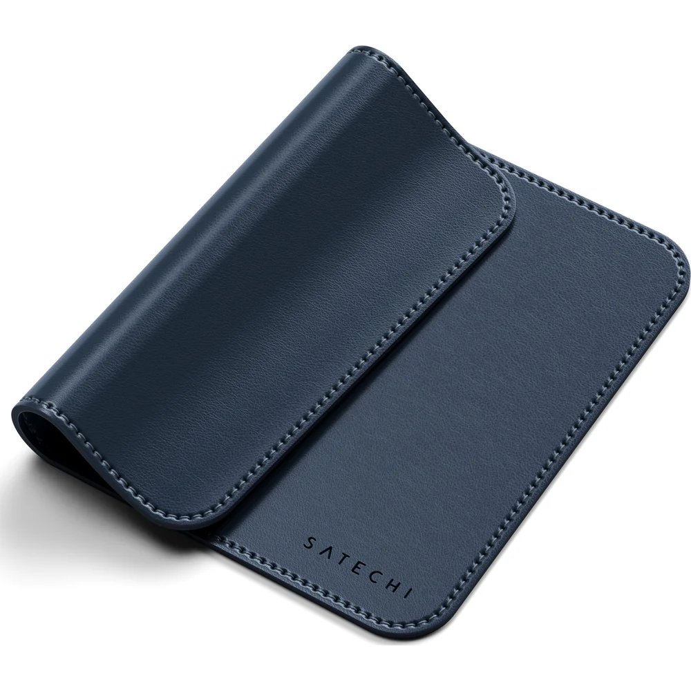 Mauspad aus veganem Leder für den Schreibtisch, Satechi Premium Mouse Pad, Blau - Image 2