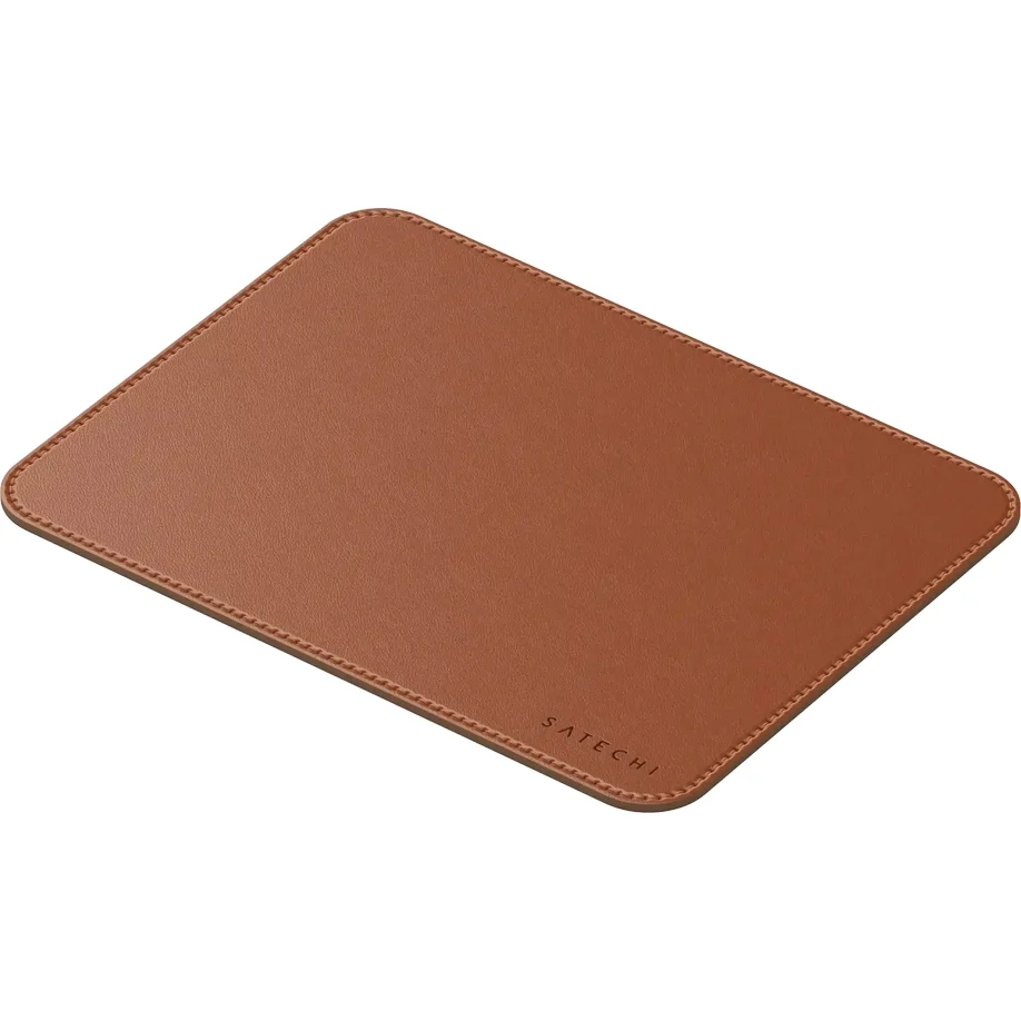 Mauspad aus veganem Leder für den Schreibtisch, Satechi Premium Mouse Pad, Braun - Image 6