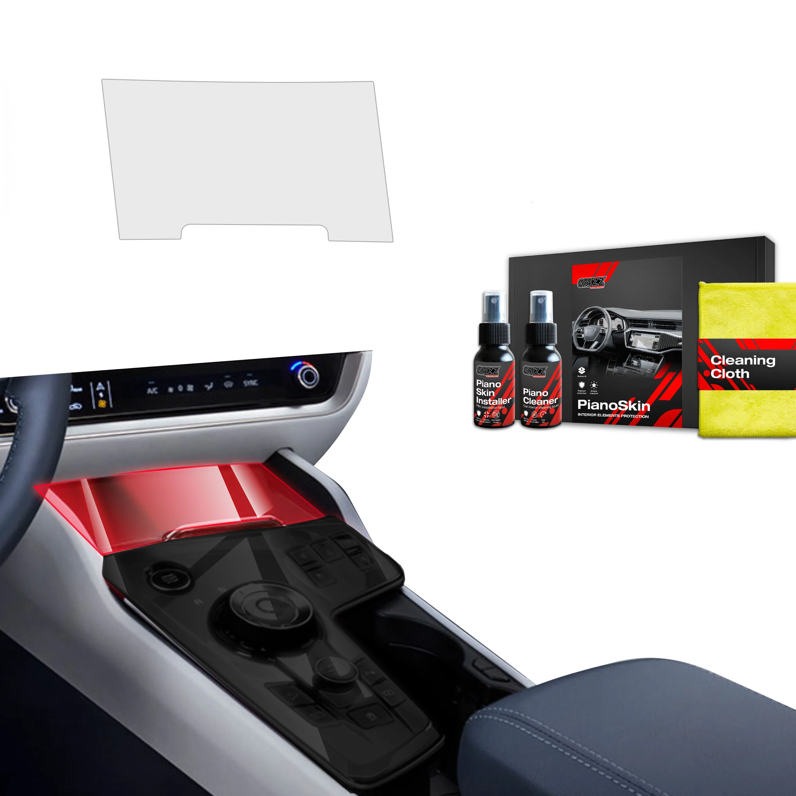 Mittelkonsole Schutzfolie Grizz Protector für Kia Sportage 5 (2021-2024)