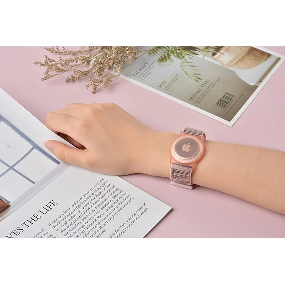 Mobile Origin Schutzhülle mit Armband für Kinder Apple AirTag, Rosa - Image 3
