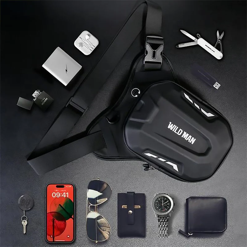 Motorrad- und Fahrradtasche WILDMAN L1 3L, Schwarz - Image 5