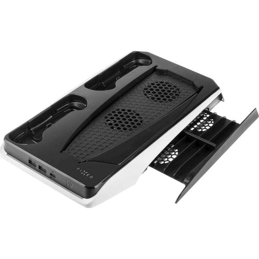 Multifunktionale Ladestation mit Kühlfunktion für PlayStation 5, Fixed Multifunctional Stand Station, Schwarz und Weiß - Image 10