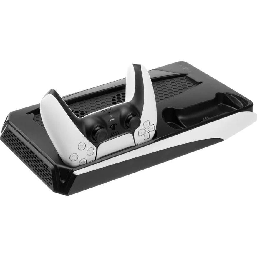 Multifunktionale Ladestation mit Kühlfunktion für PlayStation 5, Fixed Multifunctional Stand Station, Schwarz und Weiß - Image 14