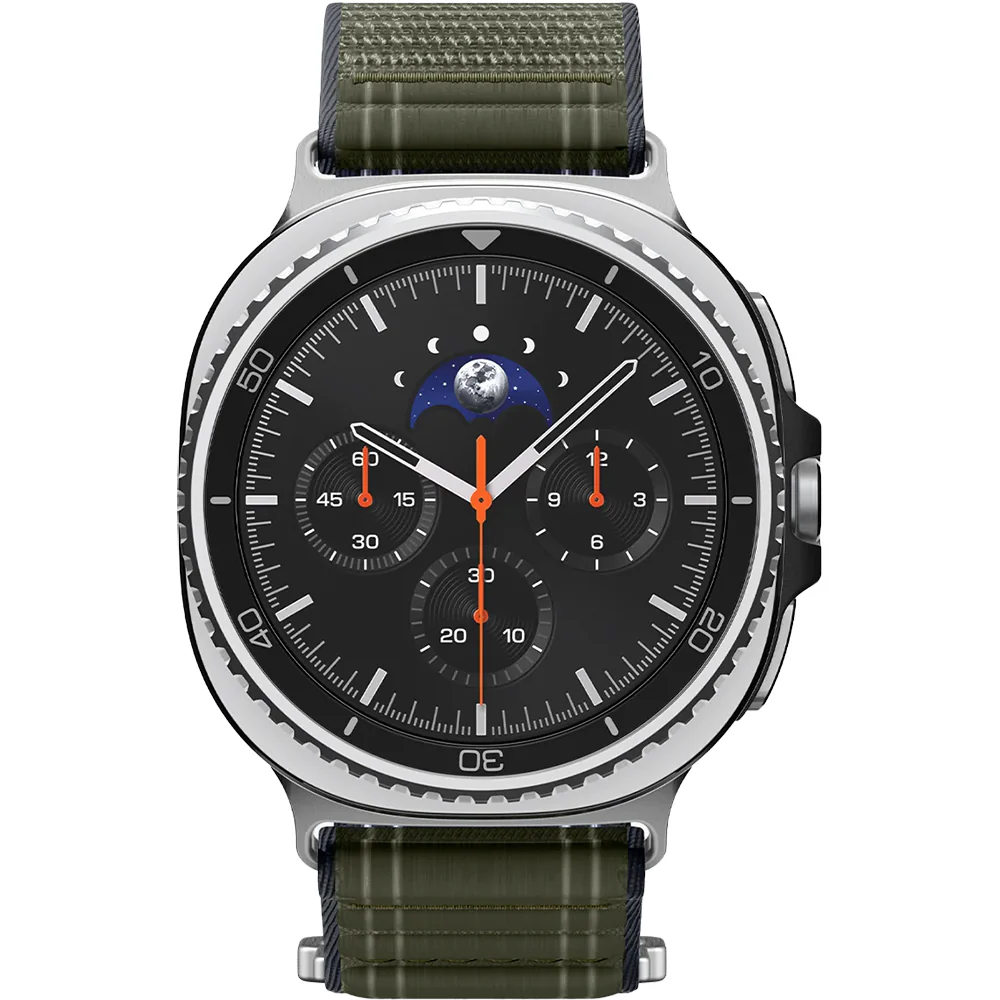 Nylon Armband für Galaxy Watch 8 / 8 Classic, Spigen WBF0, Dunkelgrün - Image 7