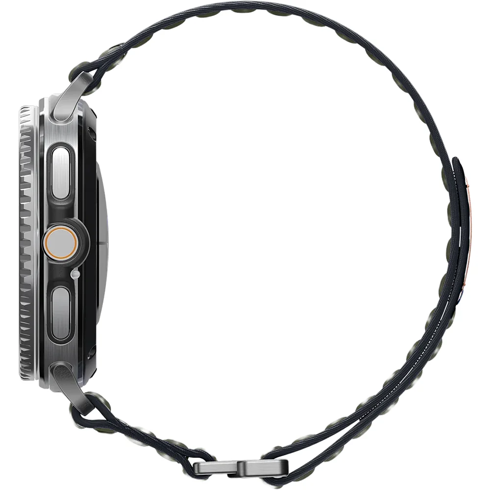 Nylon Armband für Galaxy Watch 8 / 8 Classic, Spigen WBF0, Dunkelgrün - Image 8