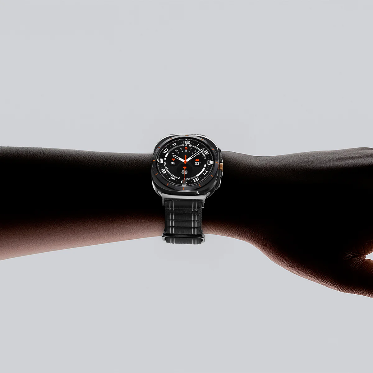 Nylon Armband für Galaxy Watch Ultra 2 / 1, Spigen WBF0, Schwarz - Image 18