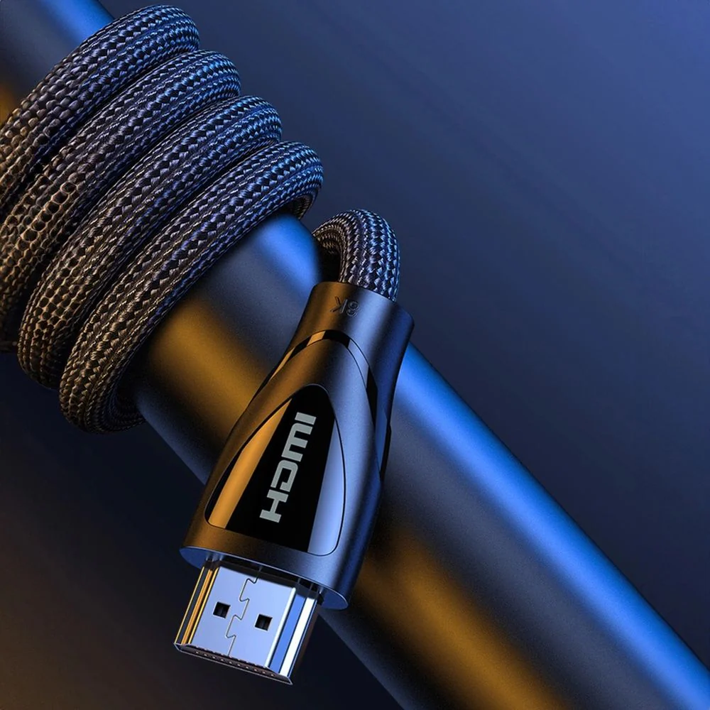 Nylon Kabel Ugreen HD140 HDMI 2.1, 8K / 60Hz, 1 m, Schwarz - Image 3
