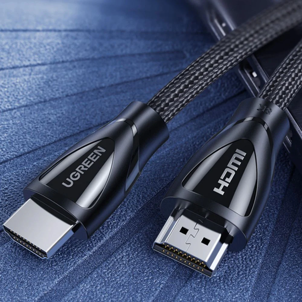 Nylon Kabel Ugreen HD140 HDMI 2.1, 8K / 60Hz, 1 m, Schwarz - Image 4