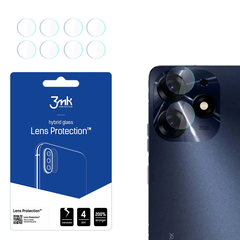 Objektivschutz 3mk Lens Protection für Tecno Spark 10 Pro, 4 Sätze