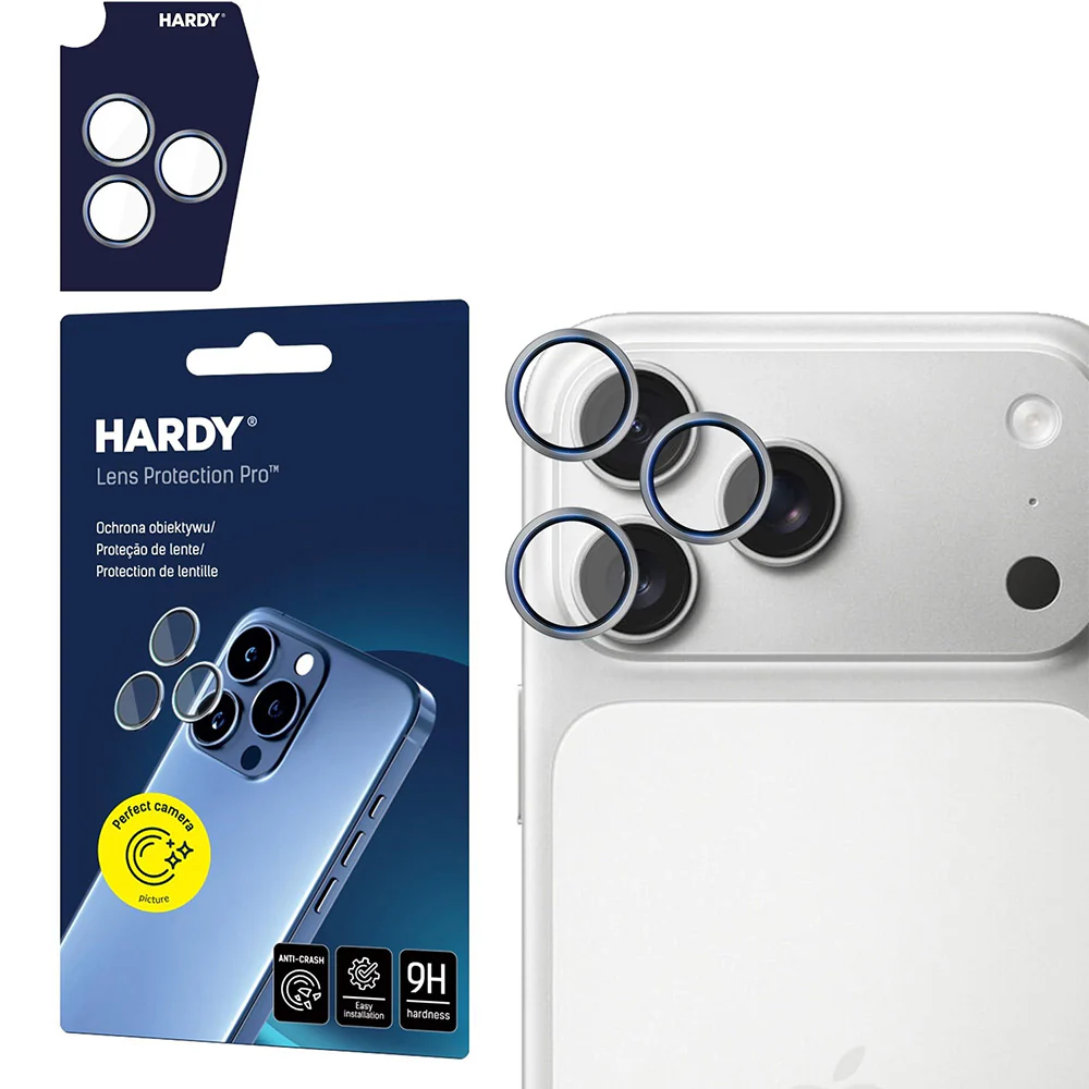 Objektivschutz für iPhone 17 Pro Max / 17 Pro, 3mk HARDY Lens Protection Pro, 1 Set, Grau - Image 2