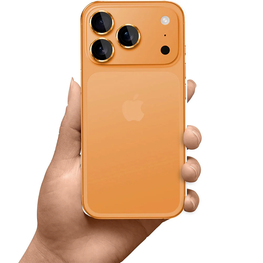 Objektivschutz für iPhone 17 Pro Max / 17 Pro, 3mk Lens Protection Pro, Orange - Image 3