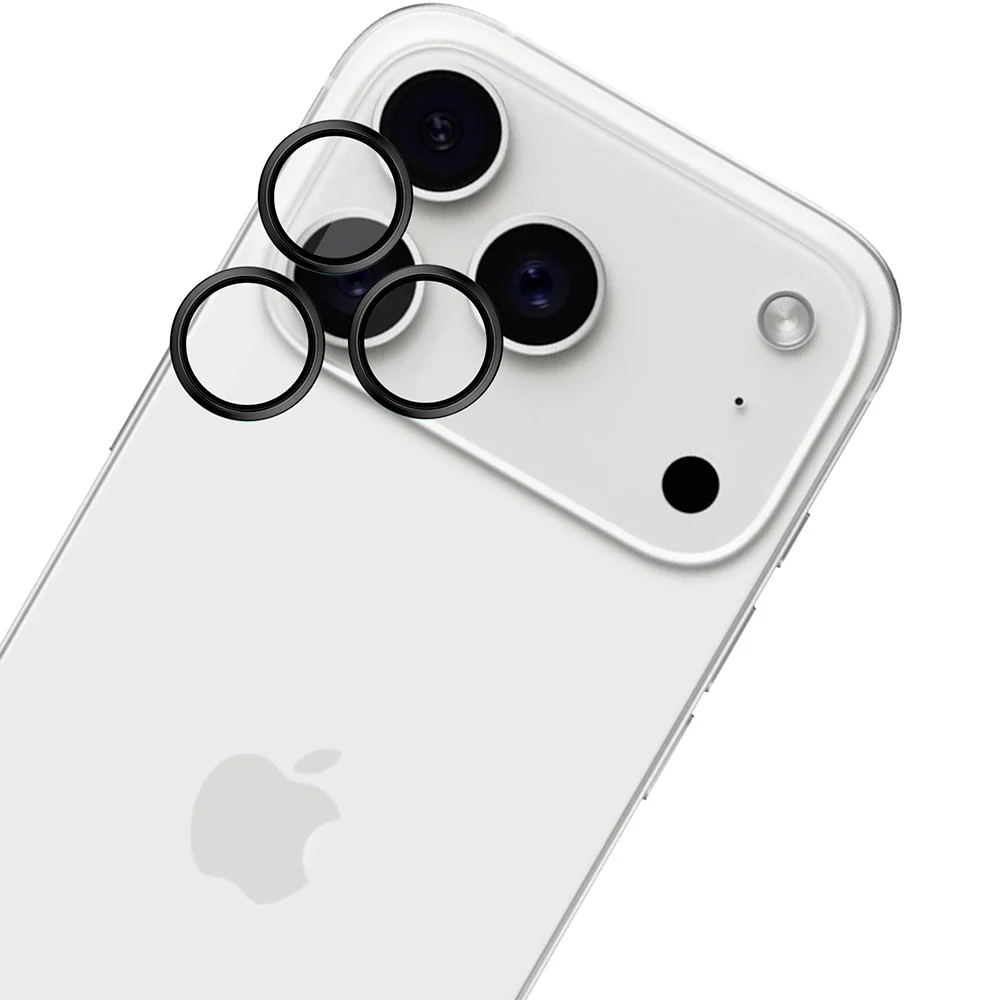 Objektivschutz für iPhone 17 Pro Max / 17 Pro, 3mk HARDY Lens Protection Pro, 1 Set, Schwarz - Image 6
