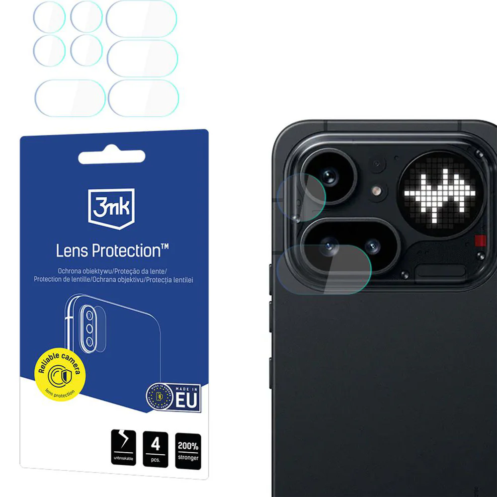 Objektivschutz für Nothing Phone 4a, 3mk Lens Protection, 4 Sätze
