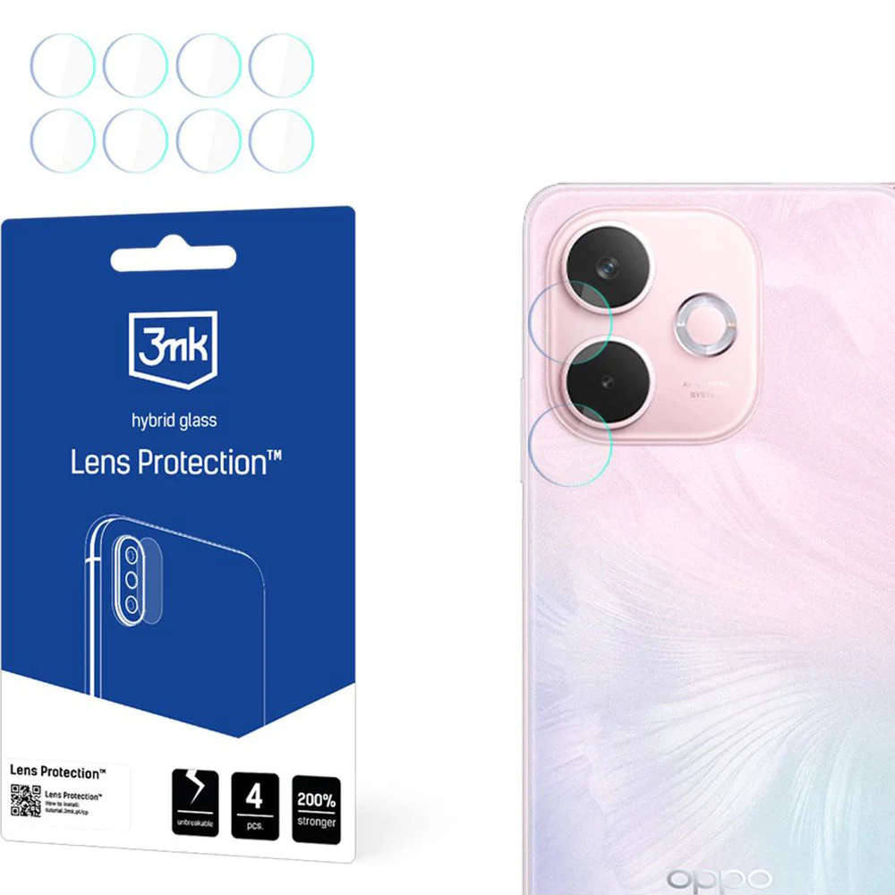 Objektivschutz für Oppo A5 Pro 5G, 3mk Lens Protection, 4 Sätze