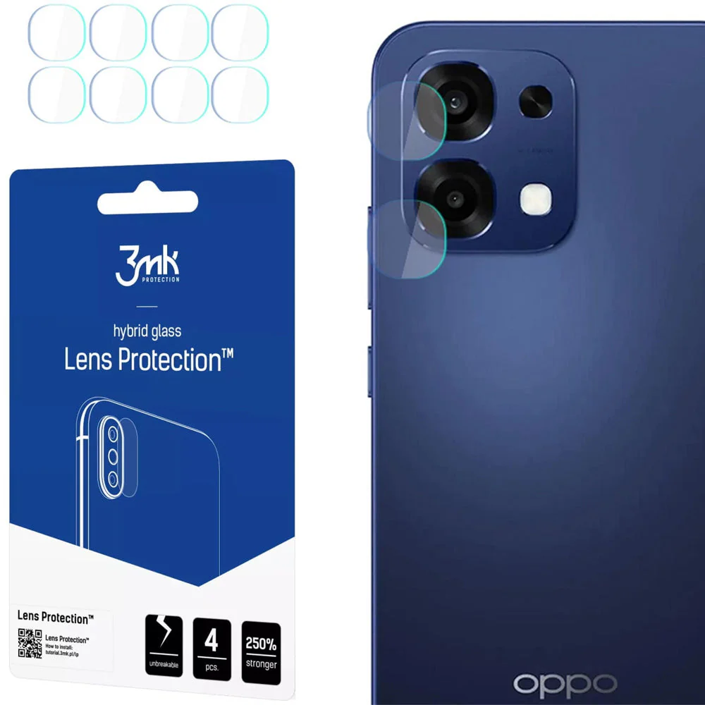 Objektivschutz für Oppo A6 Pro 5G, 3mk Lens Protection, 4 Sätze
